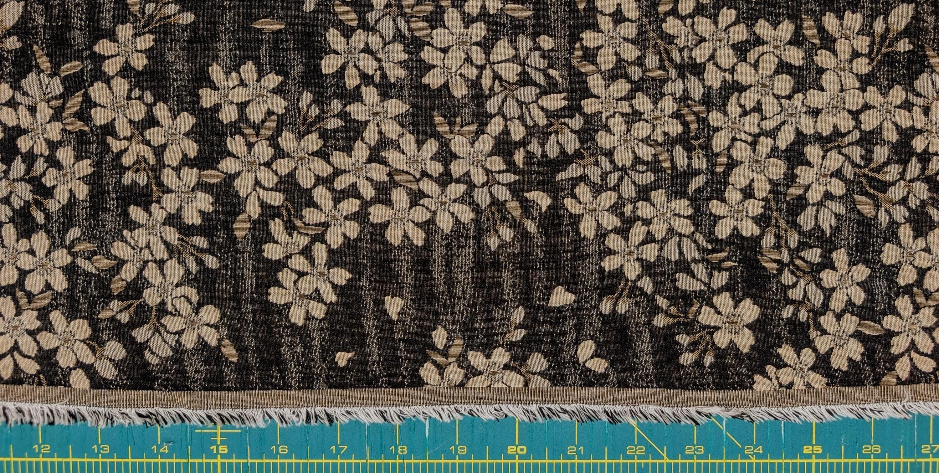 Double-Sided Cherry Blossoms Kobayashi Japanese cotton fabric KTS-7006-A - half yard