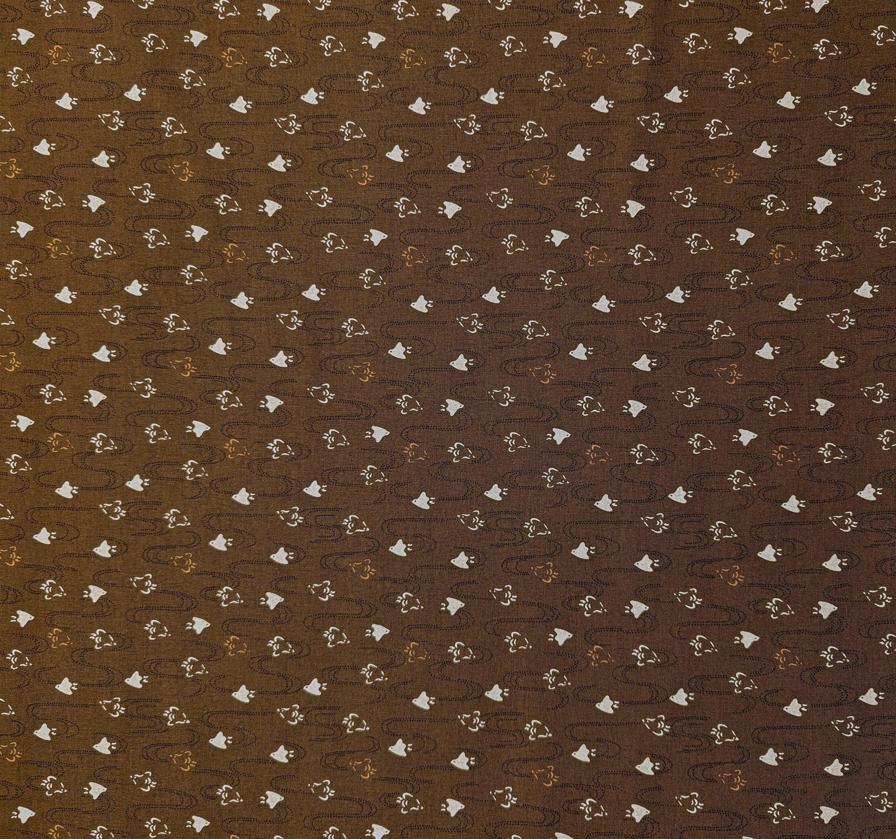 Sevenberry - Chidori Cotton Fabric - Brown