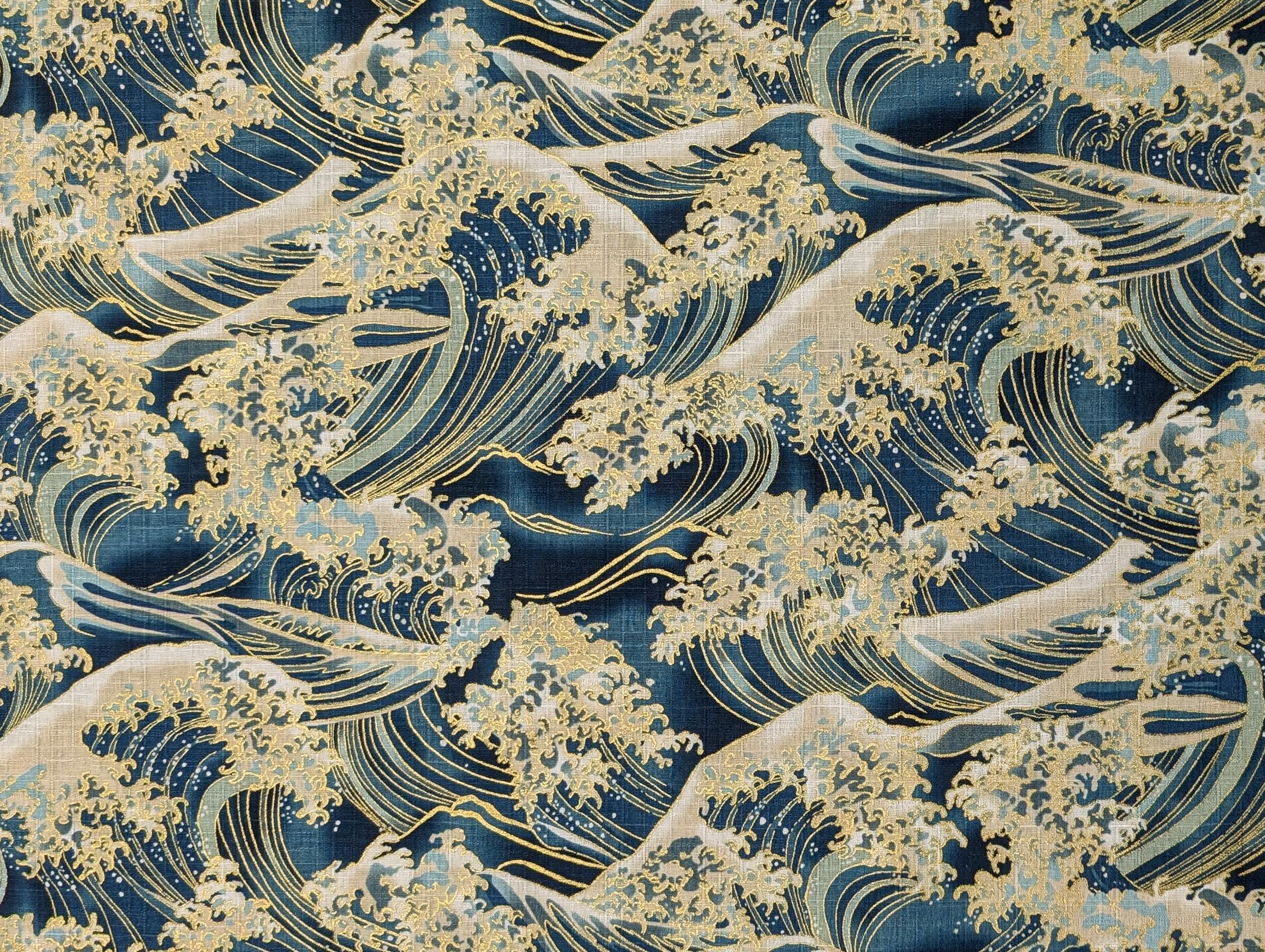 Hokkoh - Golden Waves Cotton Dobby - Teal