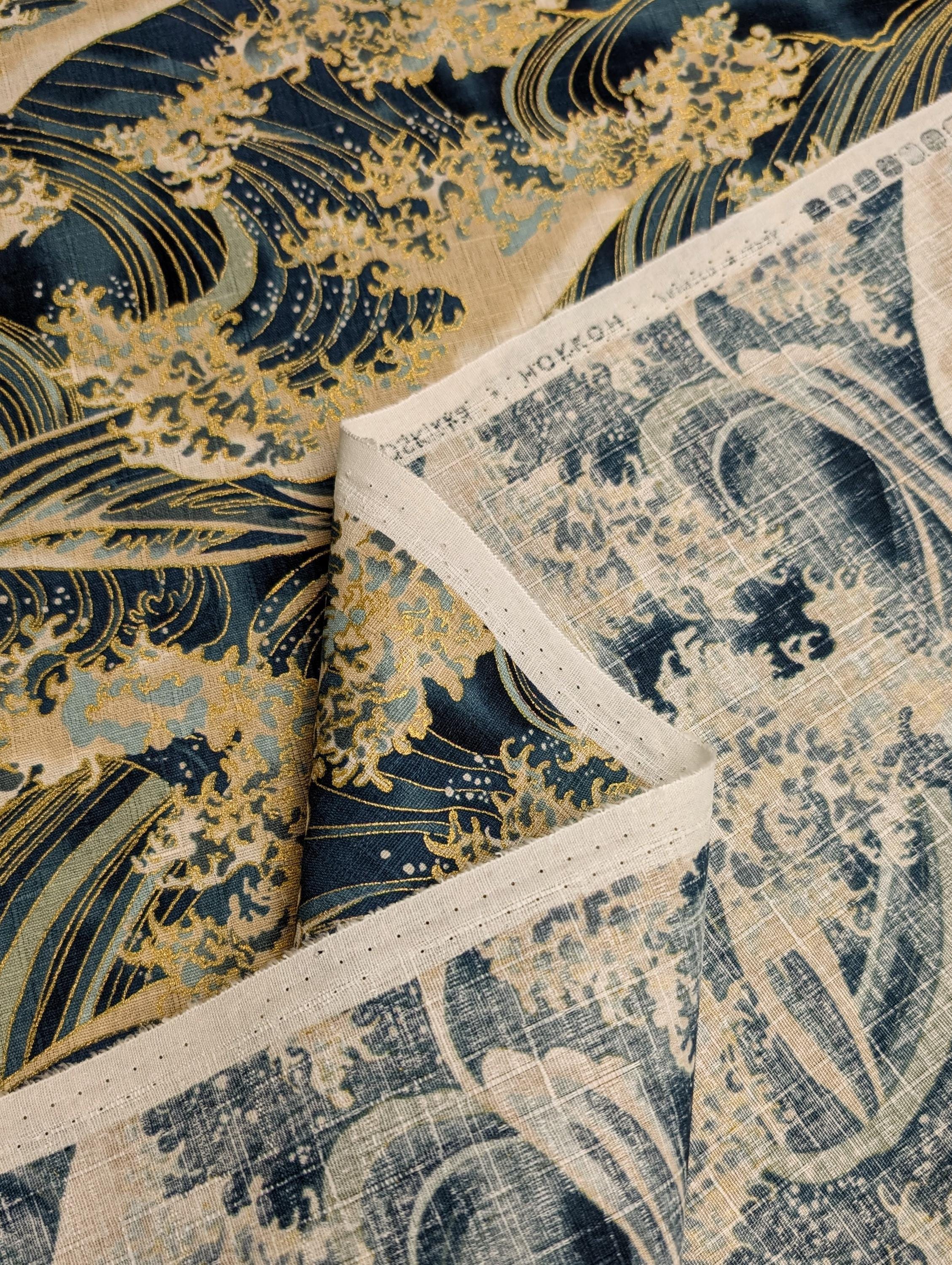 Hokkoh - Golden Waves Cotton Dobby - Teal