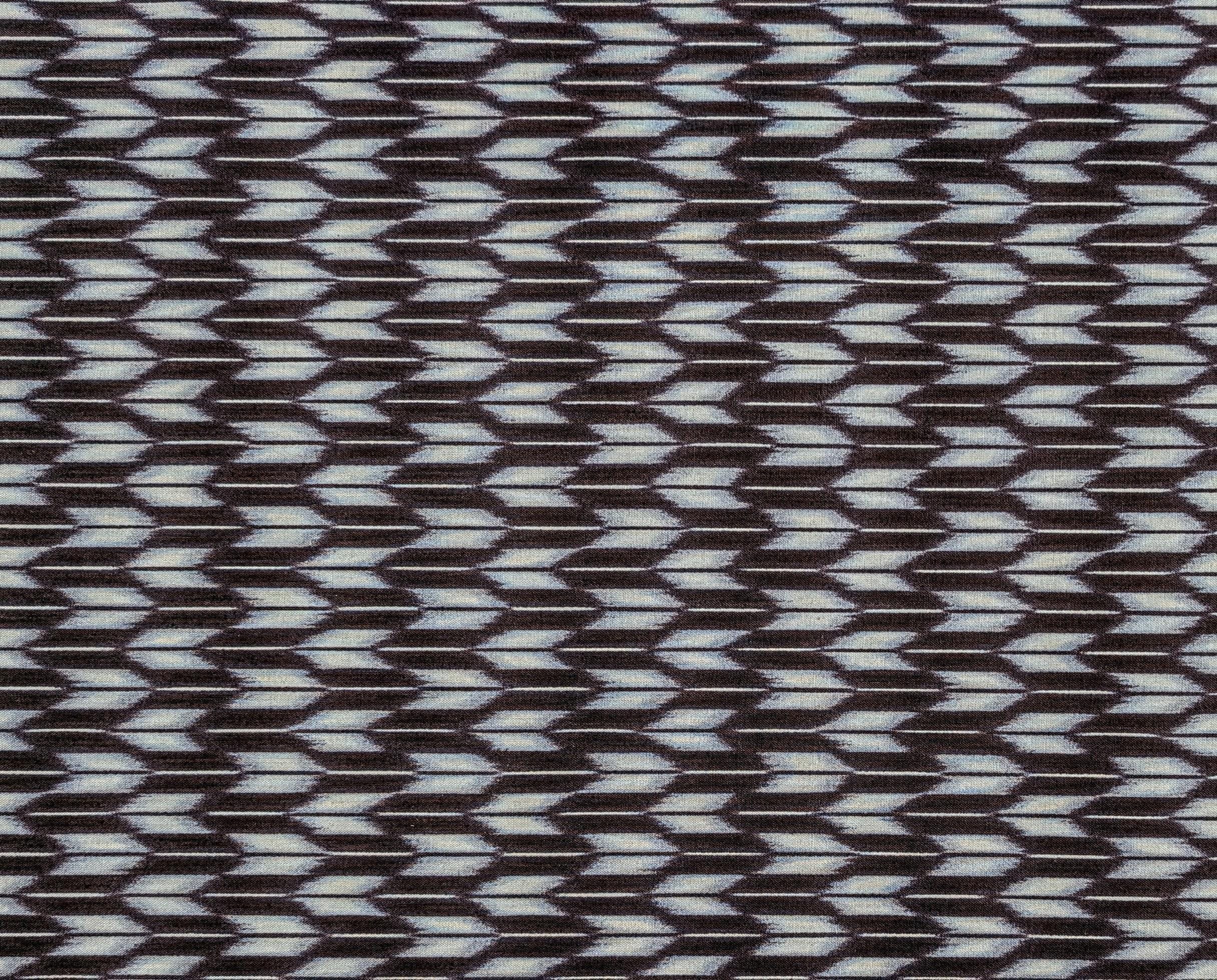 Sevenberry - Arrow Printed Shibori-Style Collection Cotton Fabric - Dark Indigo Blue