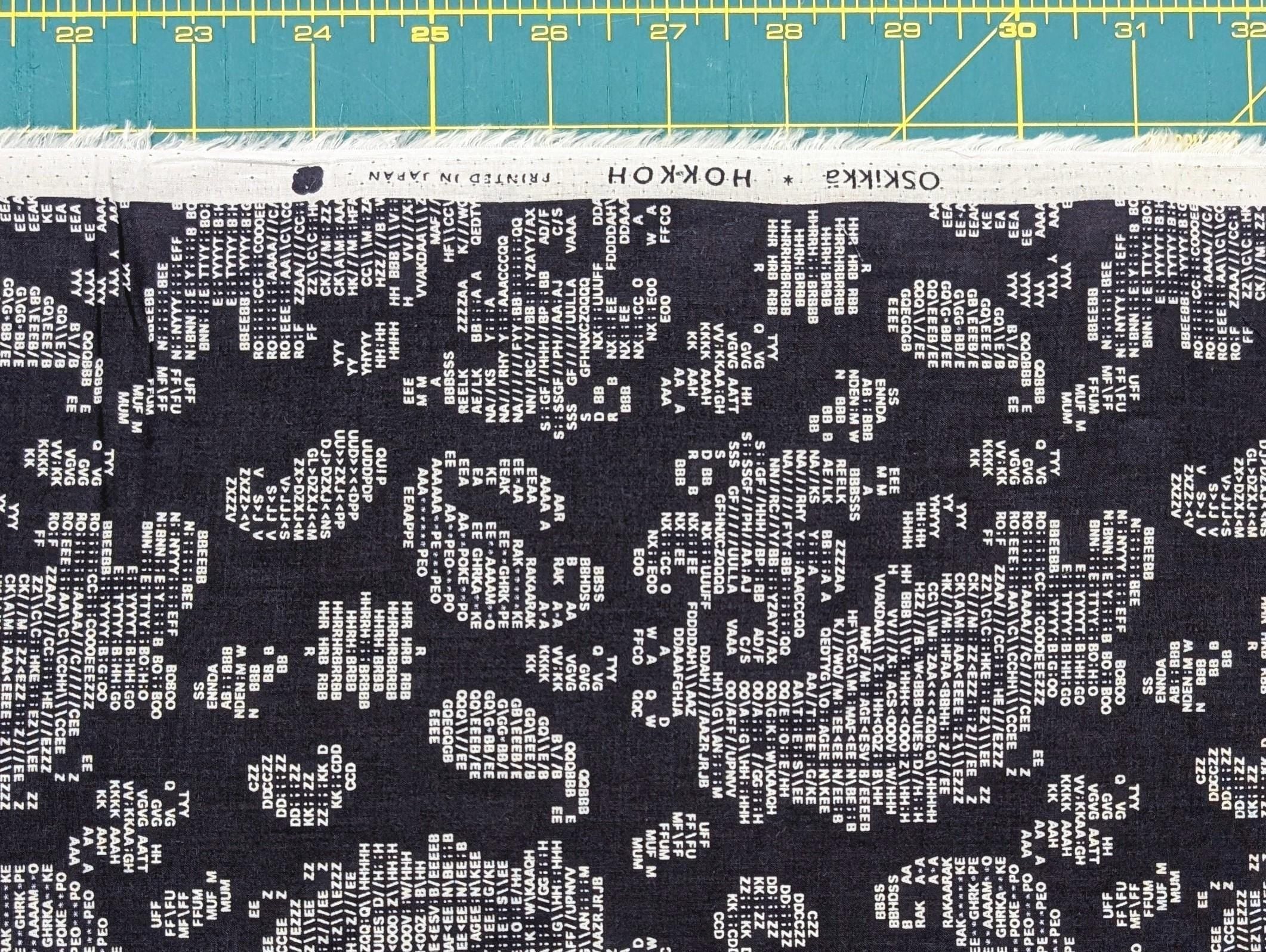 Hokkoh - Coded Paisley Cotton Lawn - Navy