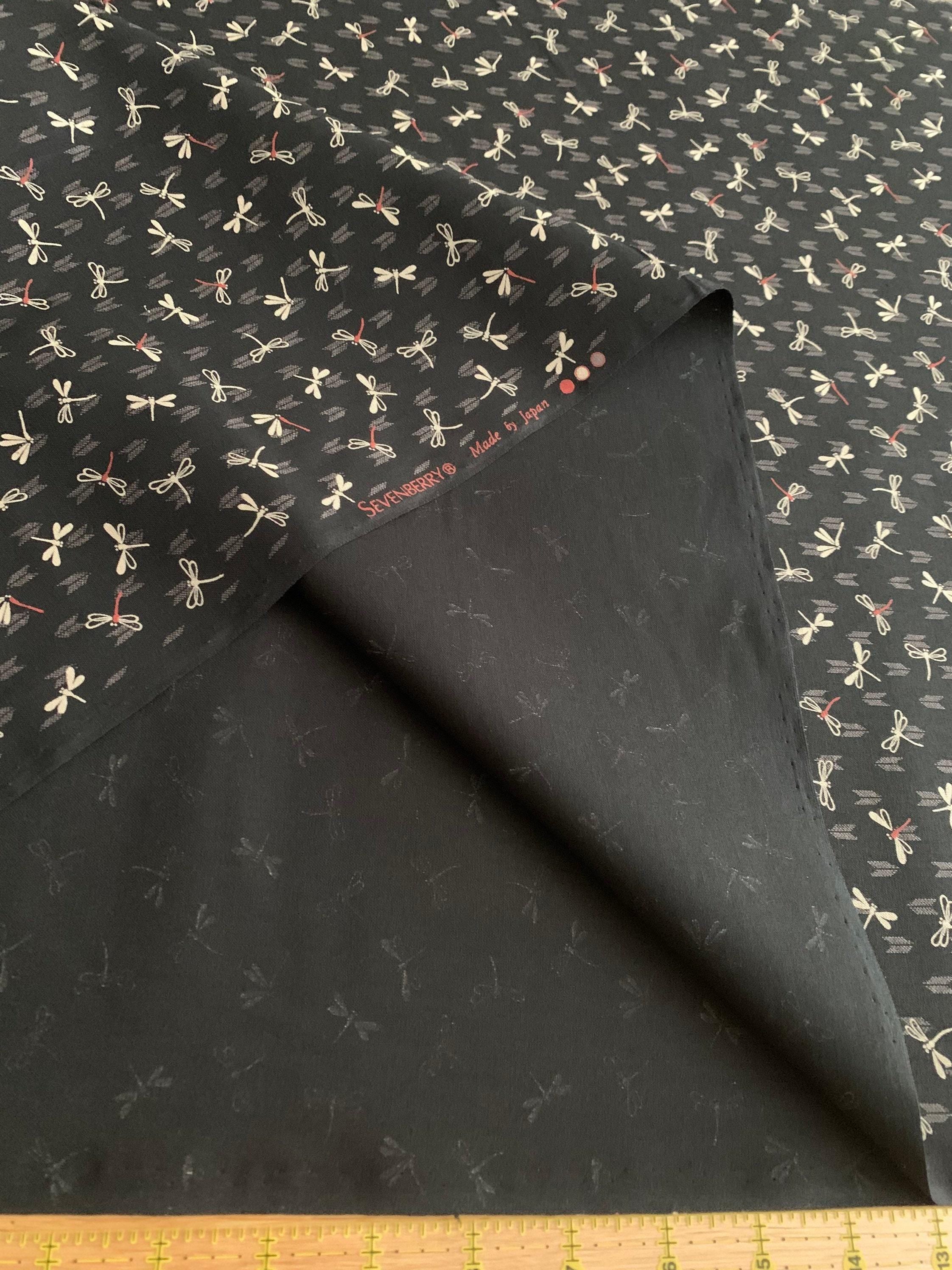 Sevenberry - Dragonflies with Arrows Cotton Fabric - Black