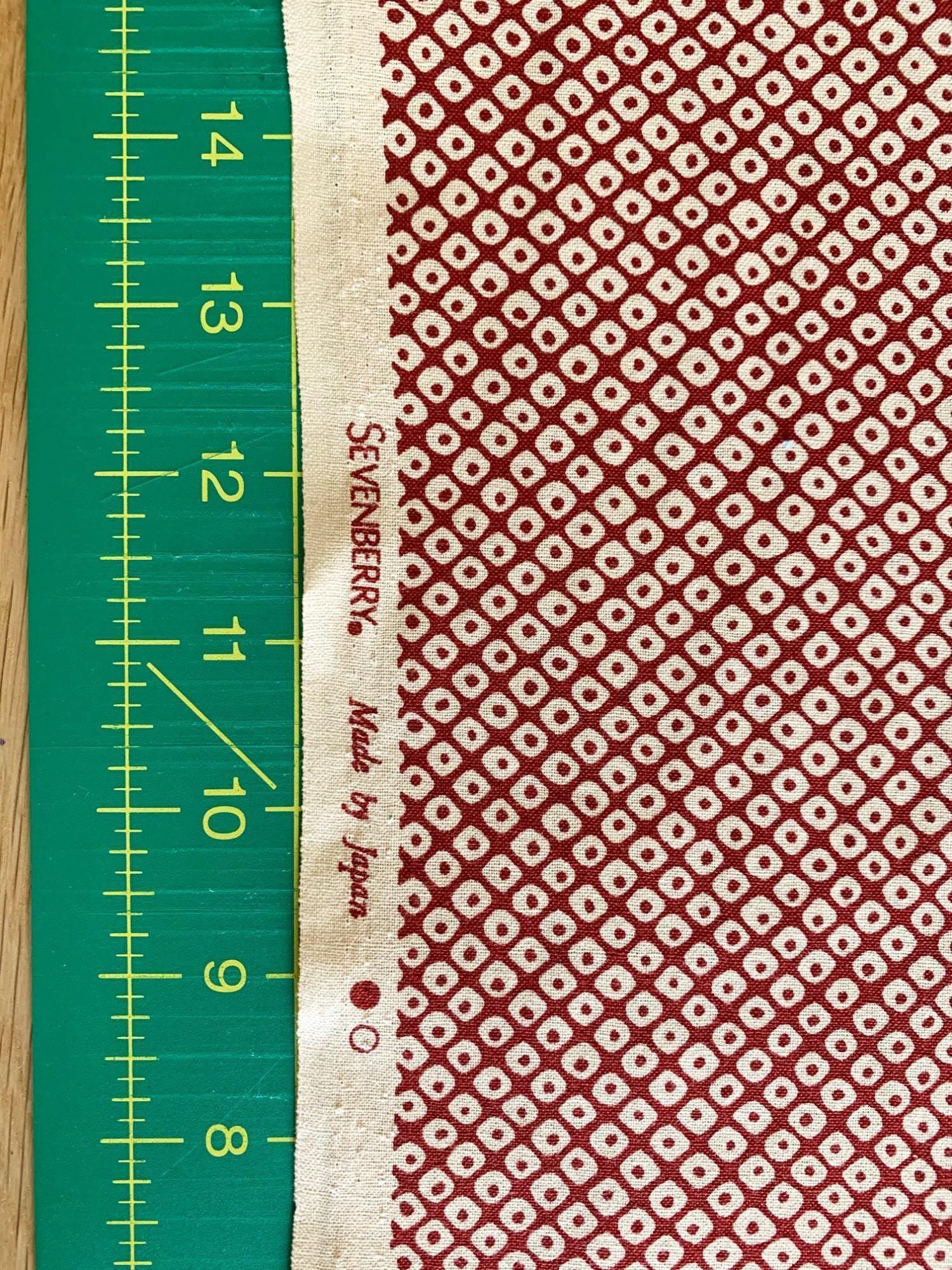 Sevenberry - Kanoko Dots Cotton Fabric - Beige Red