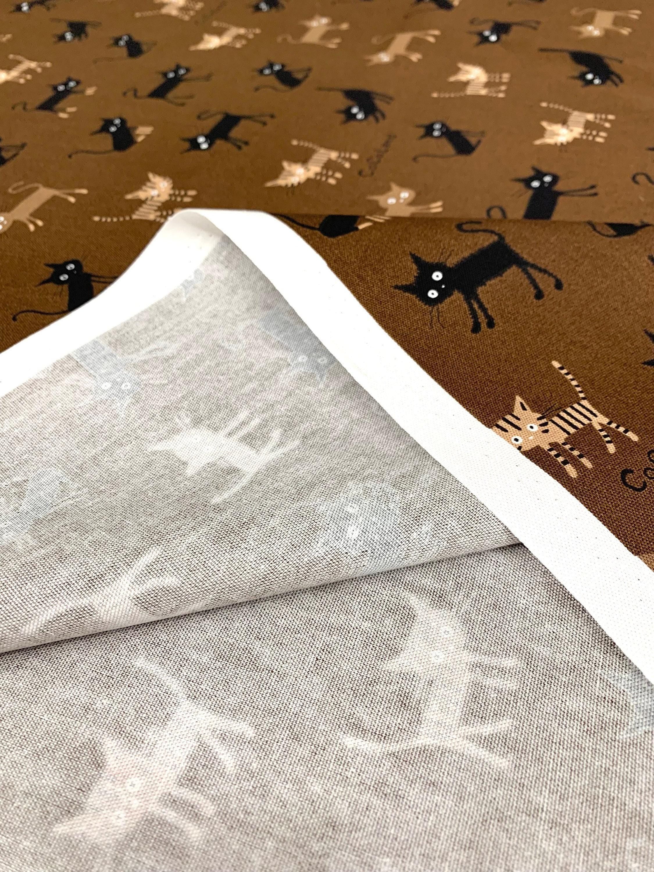 Hishiei - Cocoland Medium Cats Cotton Oxford - Brown
