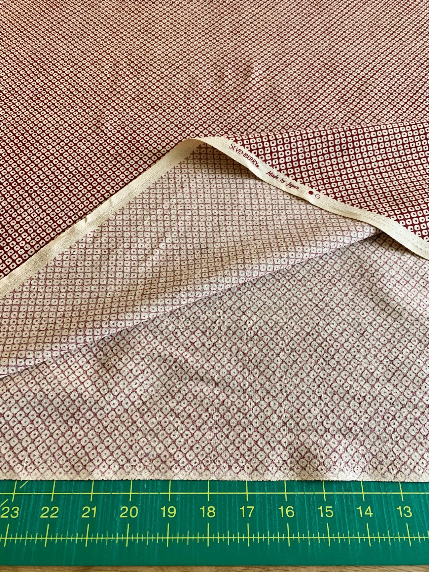 Sevenberry - Kanoko Dots Cotton Fabric - Beige Red