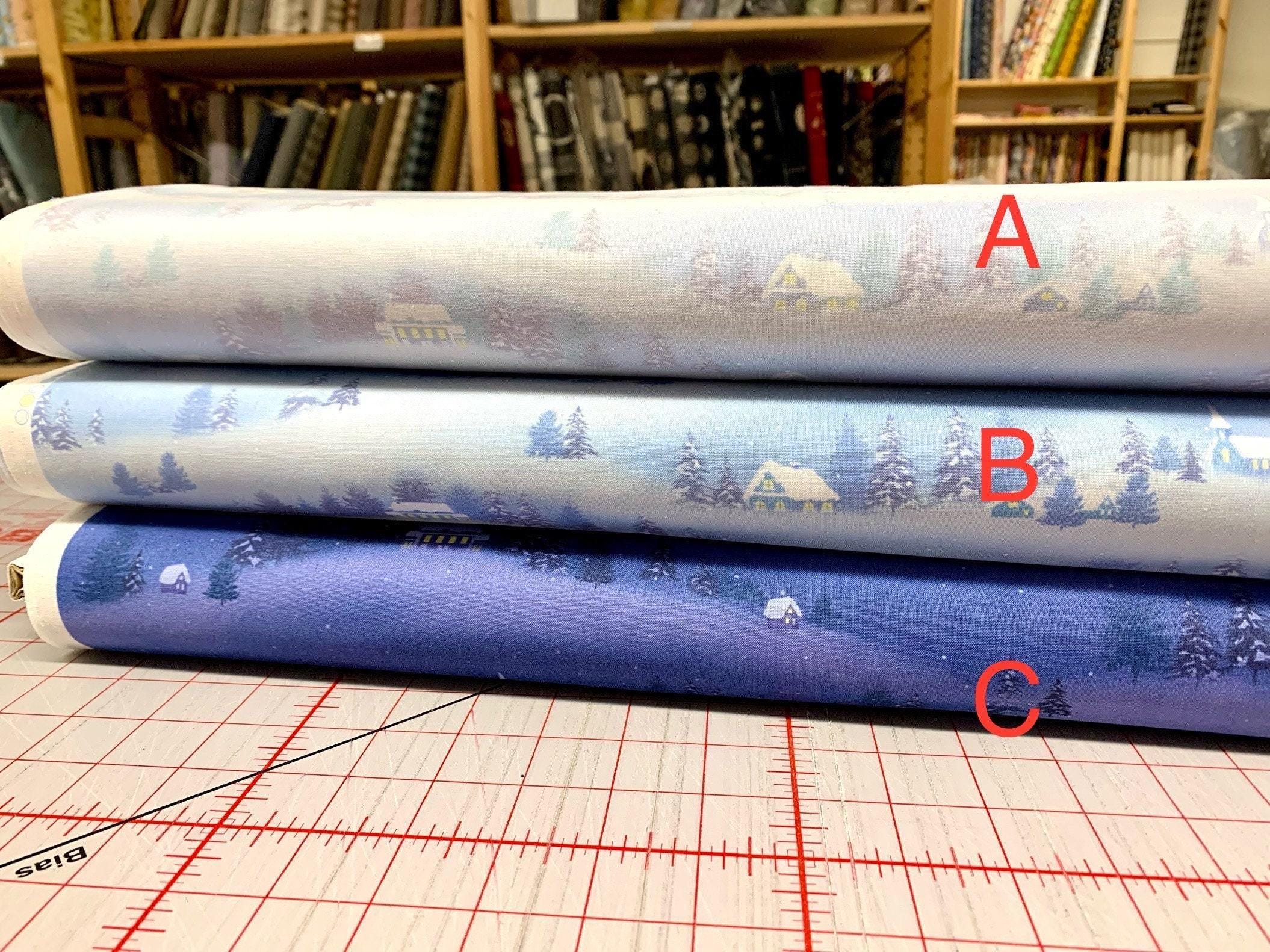 Vancet - X’mas By Yoko Oodachi Cotton Fabric - Dawn Blue