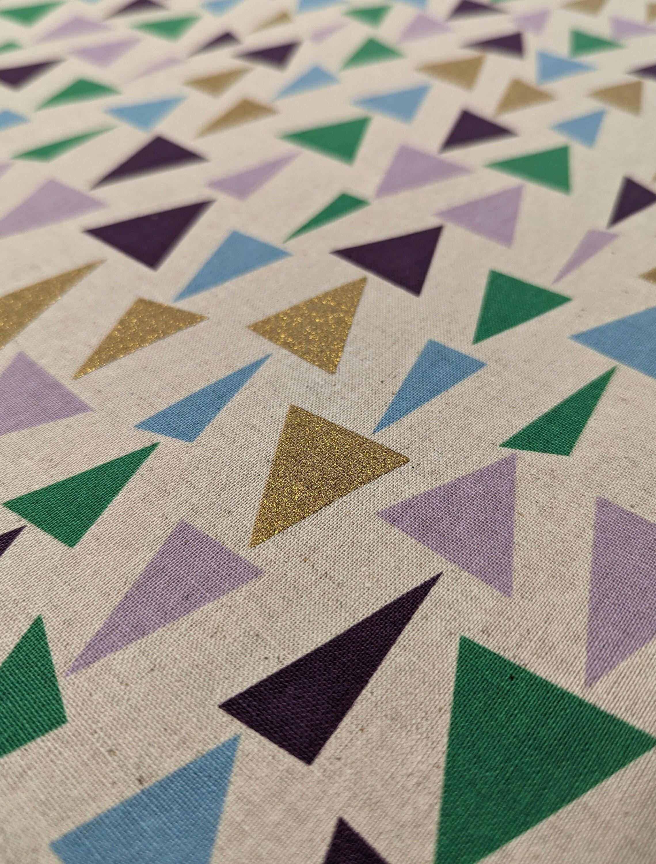 Orimono Imports - Glittering Triangle Cotton Oxford Canvas - Multicolor