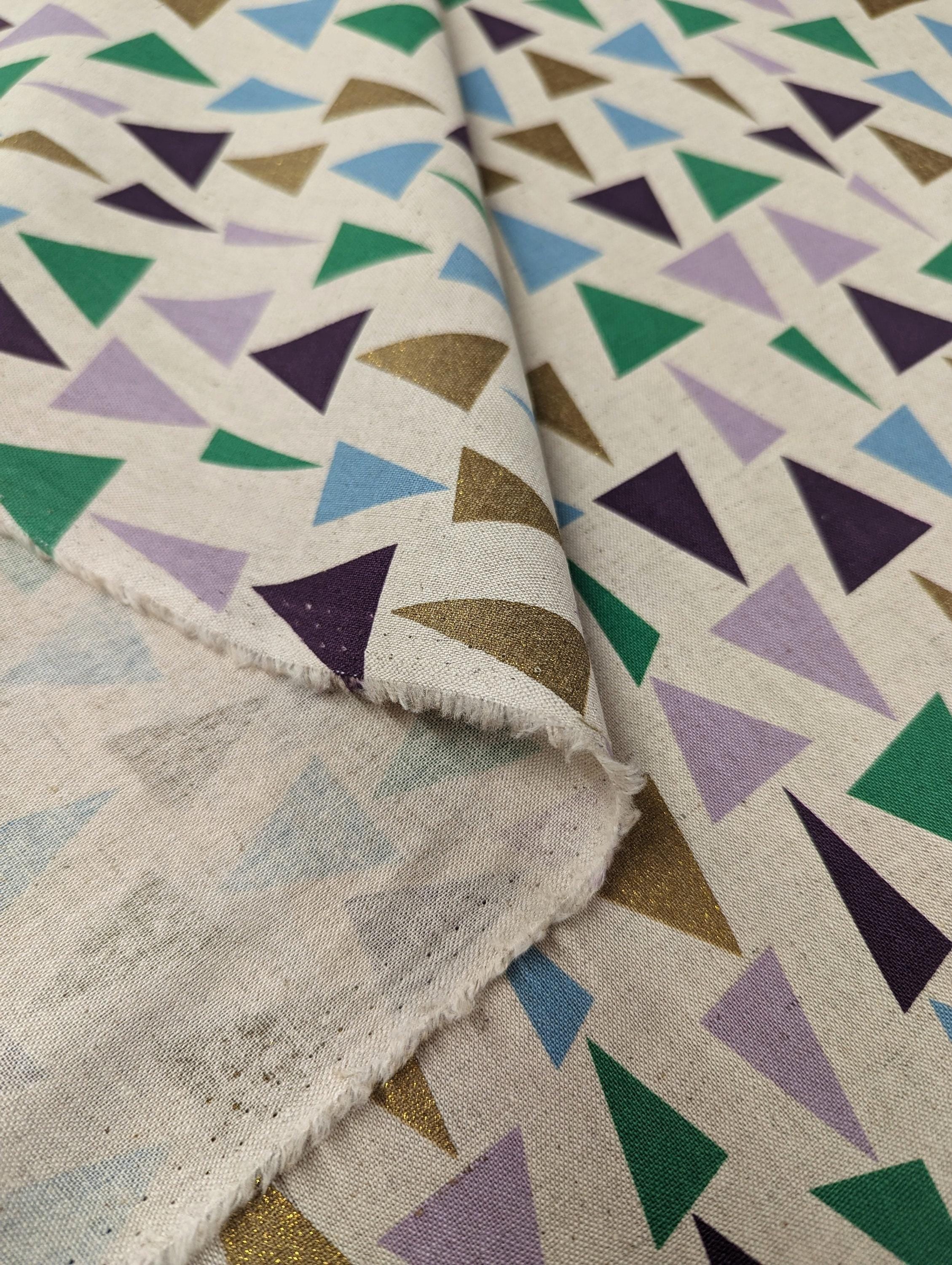 Orimono Imports - Glittering Triangle Cotton Oxford Canvas - Multicolor