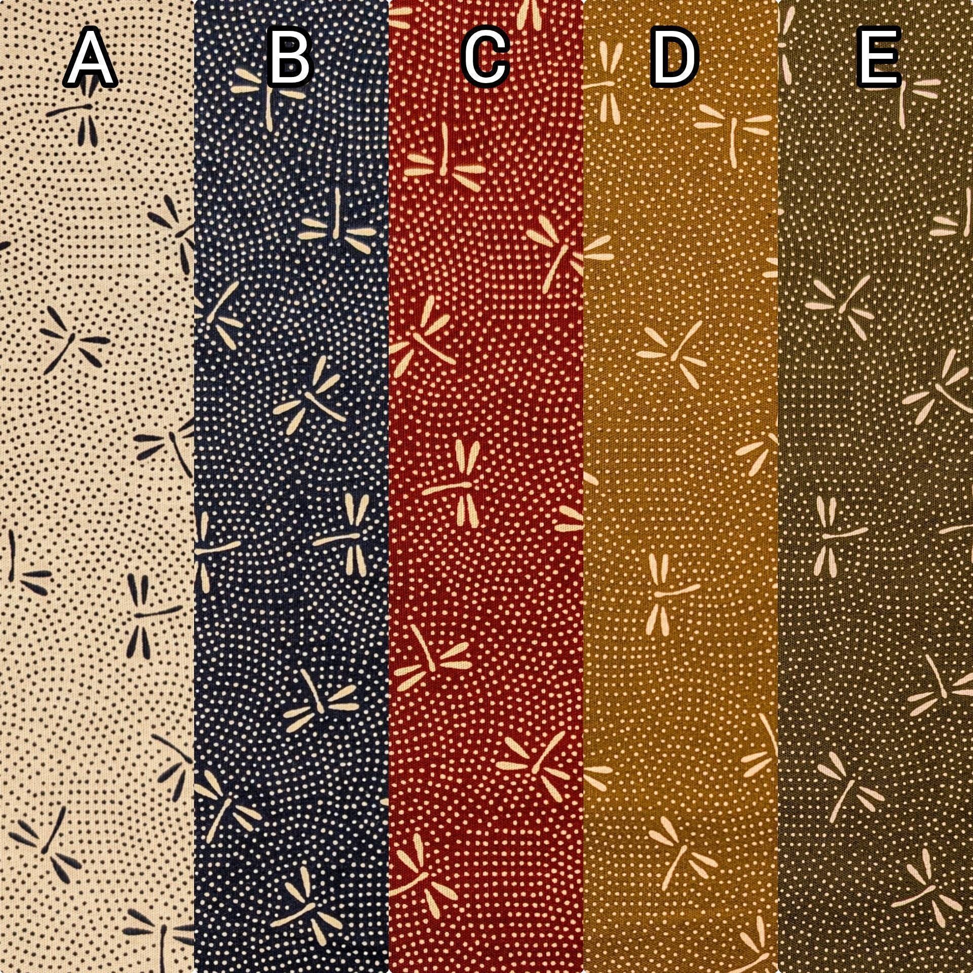 NEW Dotted Dragonflies Senyo Japanese cotton fabric SK-100-4 E green