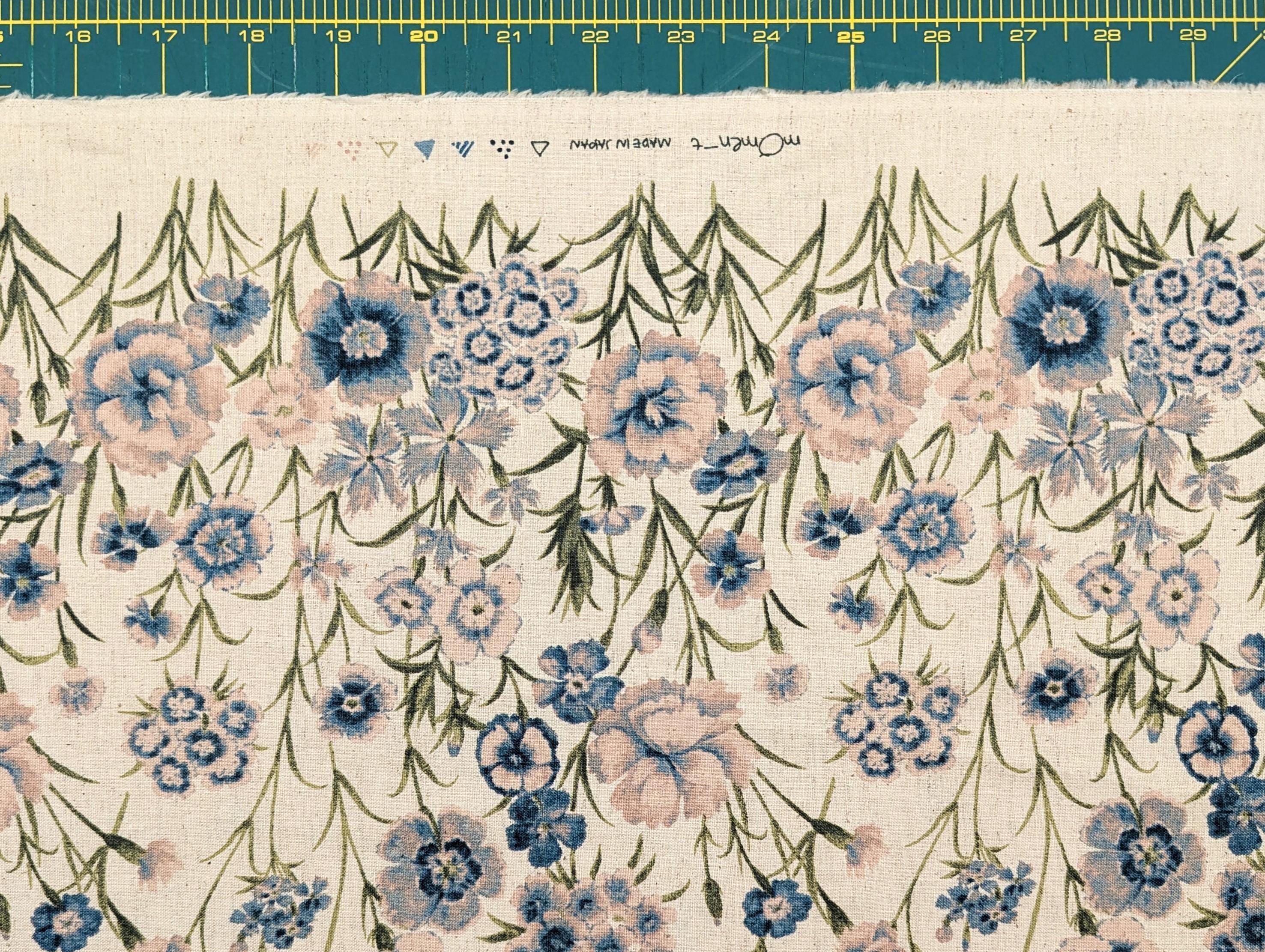 Koizumi - Summer Meadows Panel Momen-T Cotton/Linen Fabric - Beige