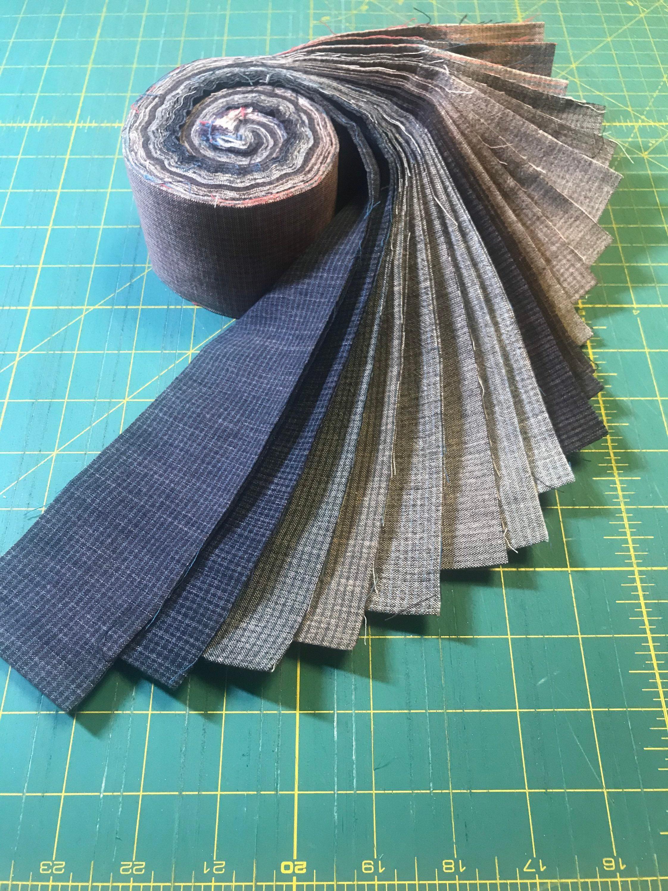 Cosmo - 20 Pieces 2.5 Inch Twist Yarn Dyed Cotton Taupe Roll - Assorted Colors