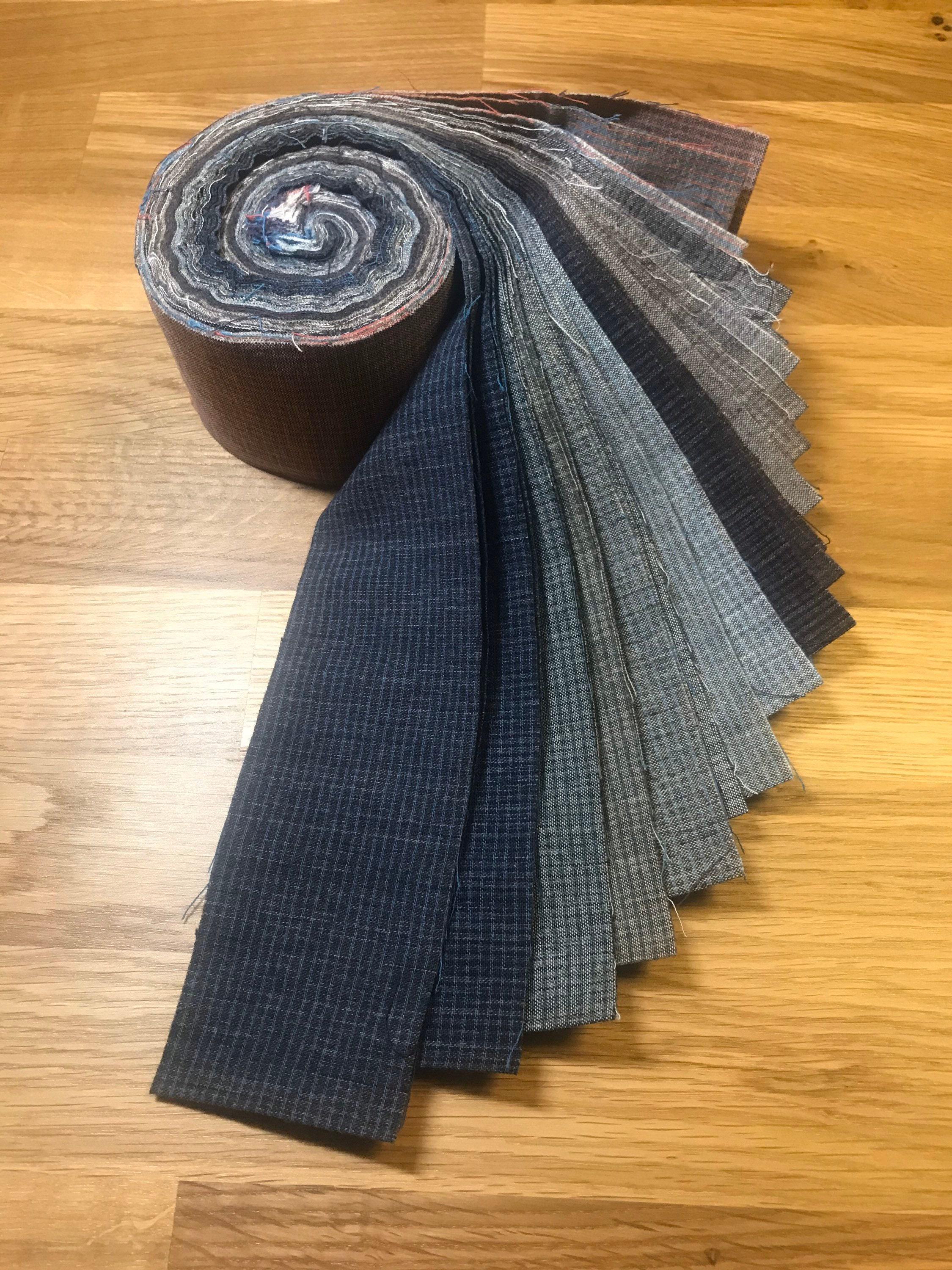 Cosmo - 20 Pieces 2.5 Inch Twist Yarn Dyed Cotton Taupe Roll - Assorted Colors