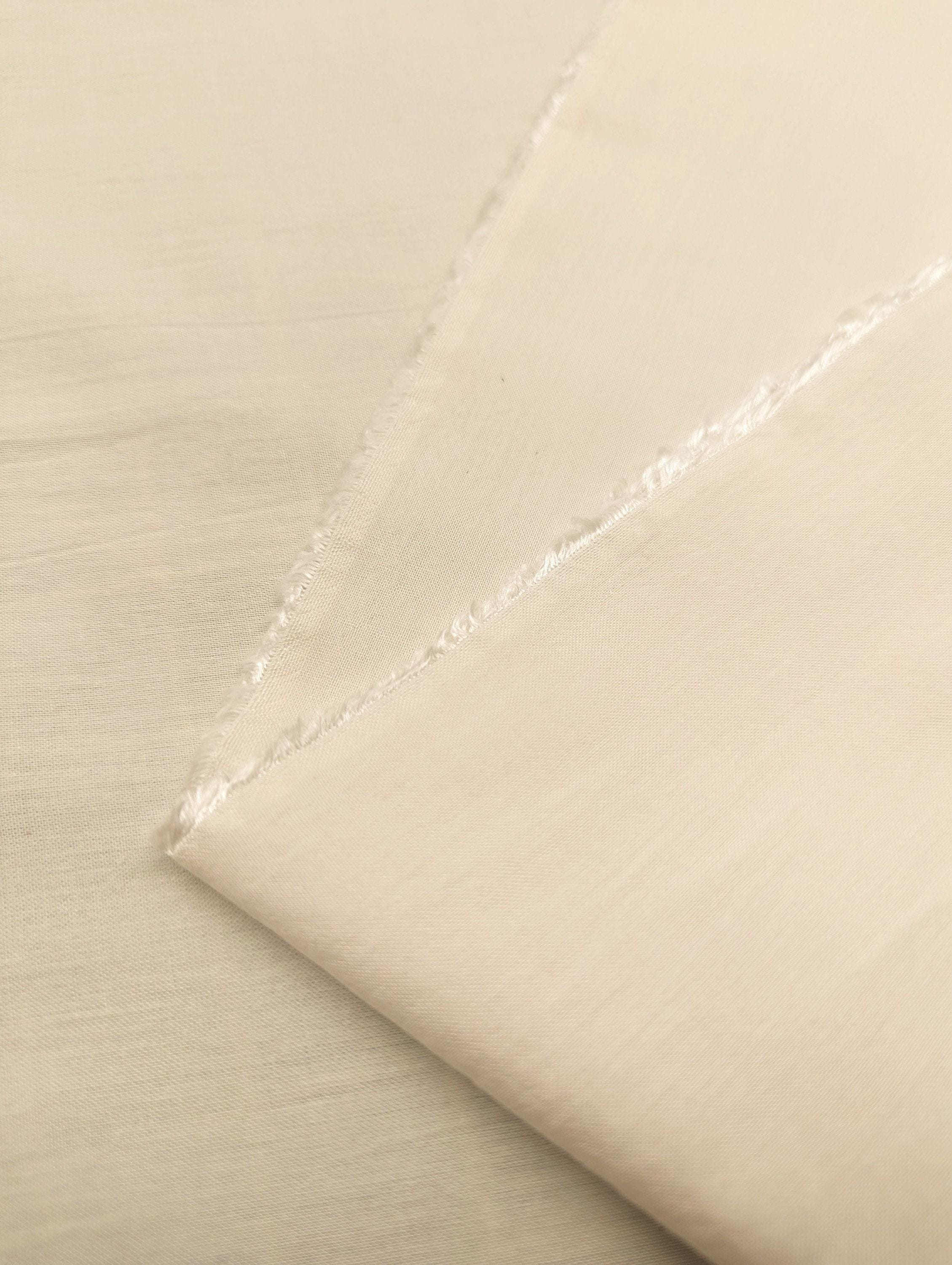 Sunwell - Organic Yarn Dyed Heathered Chambray Cotton/Tencel Fabric - Solid Beige