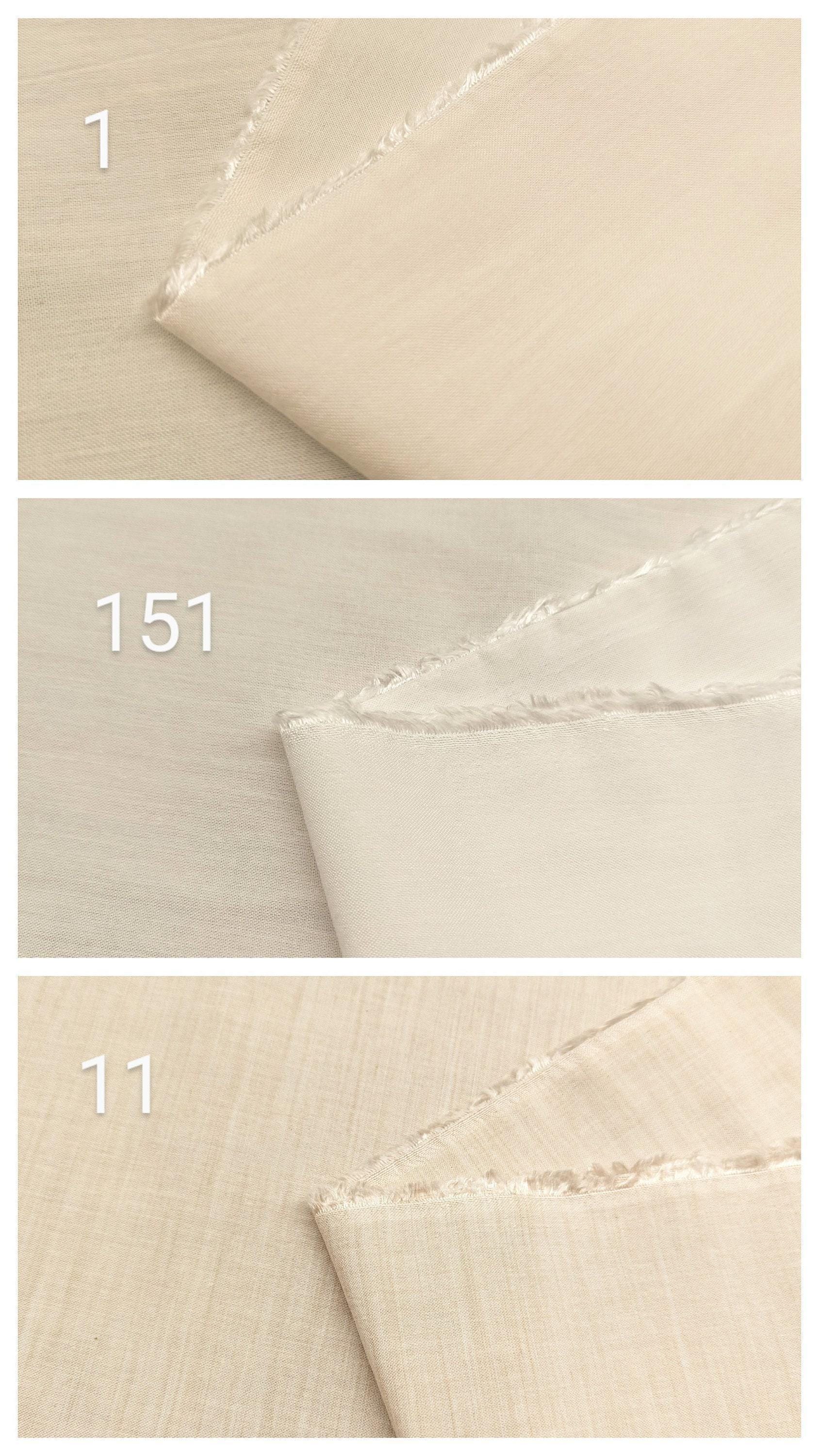 Sunwell - Organic Yarn Dyed Heathered Chambray Cotton/Tencel Fabric - Solid Beige