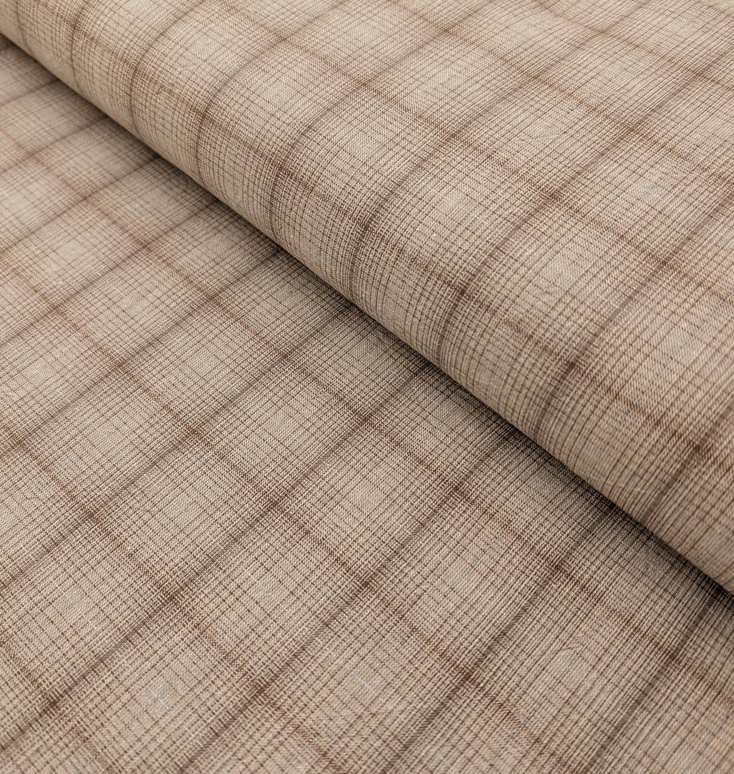 Junko Matsuda yarn dyed plaid Japanese cotton fabric Y25-0217 C light brown