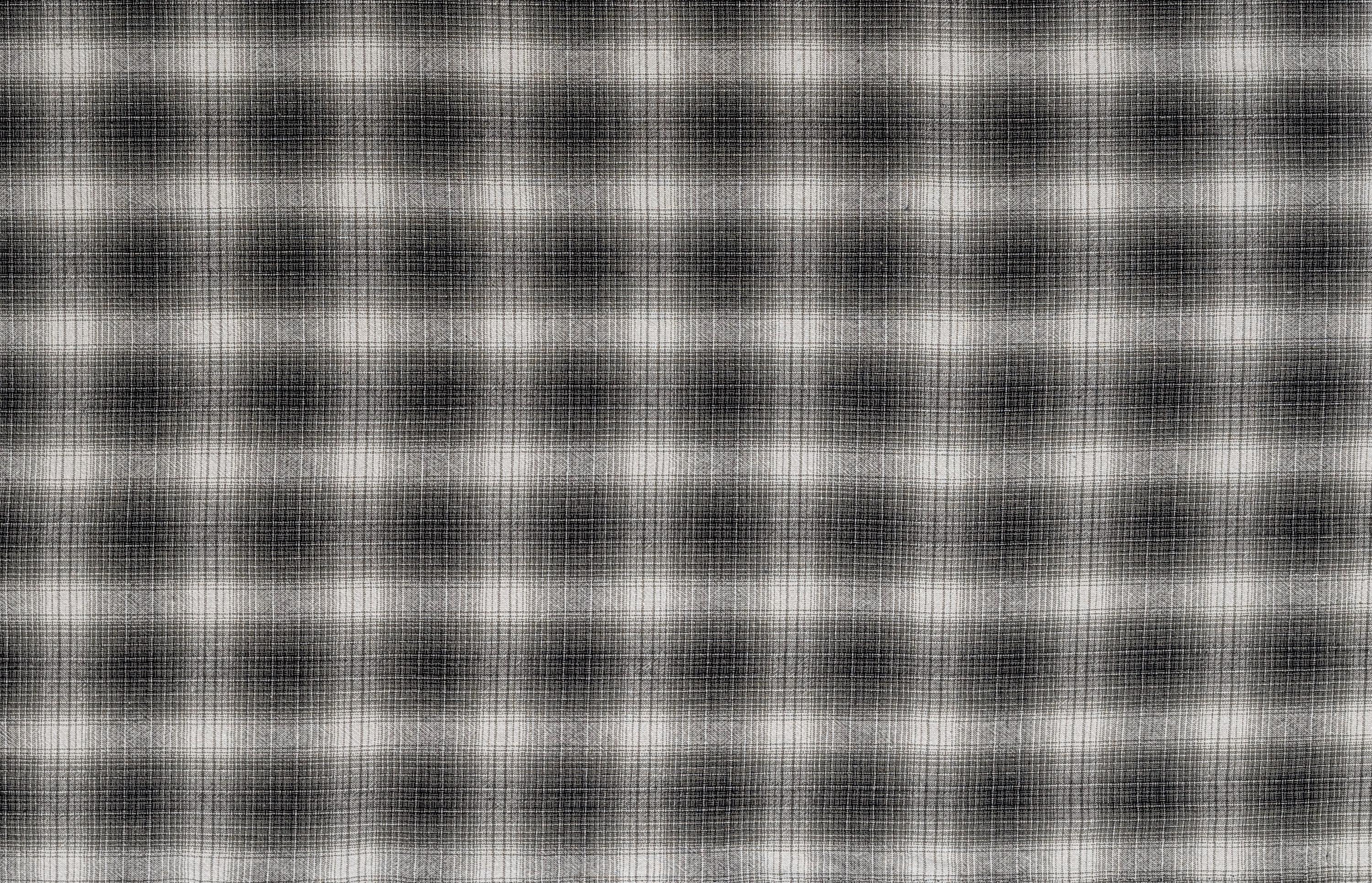 NEW Japanese yarn dyed ombre plaid cotton fabric SY10630S F gray