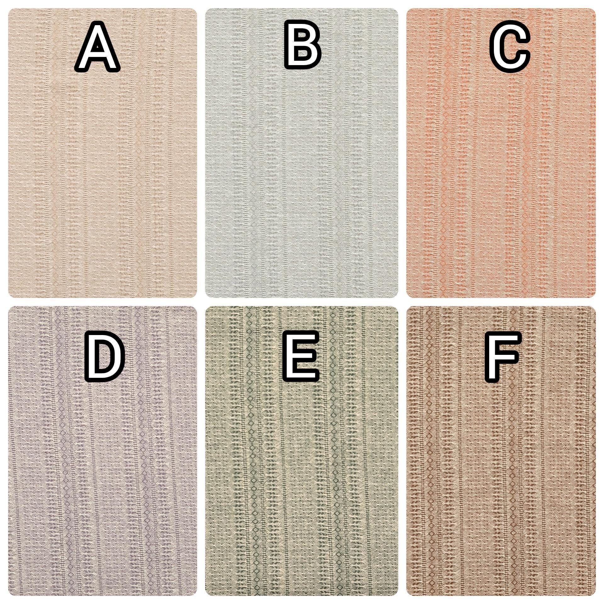 Textile Pantry - Junko Matsuda Yarn Dyed Textured Cotton Fabric - Coral