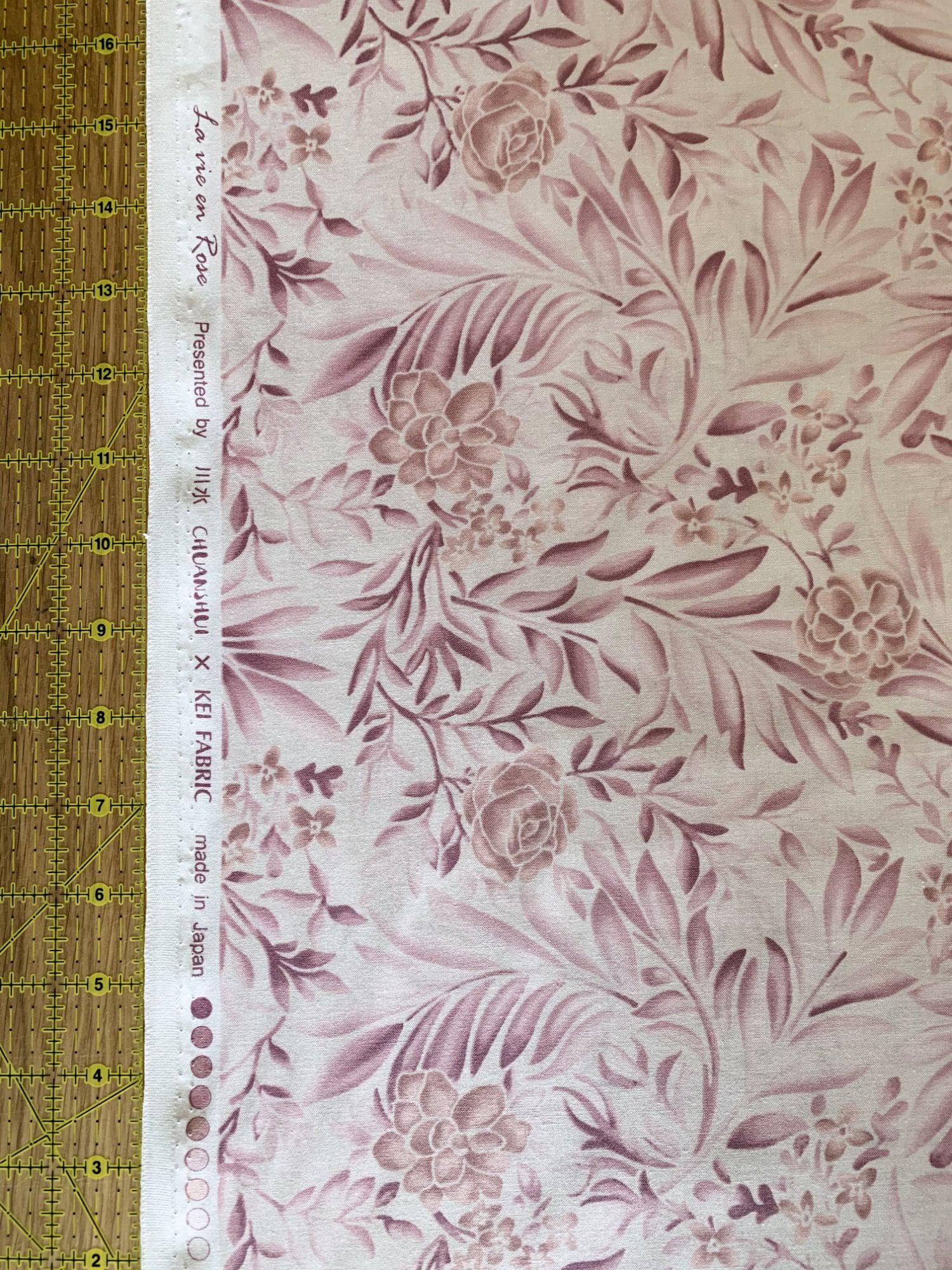 Orimono Imports - La Vie En Rose Cotton Taupe - Pink
