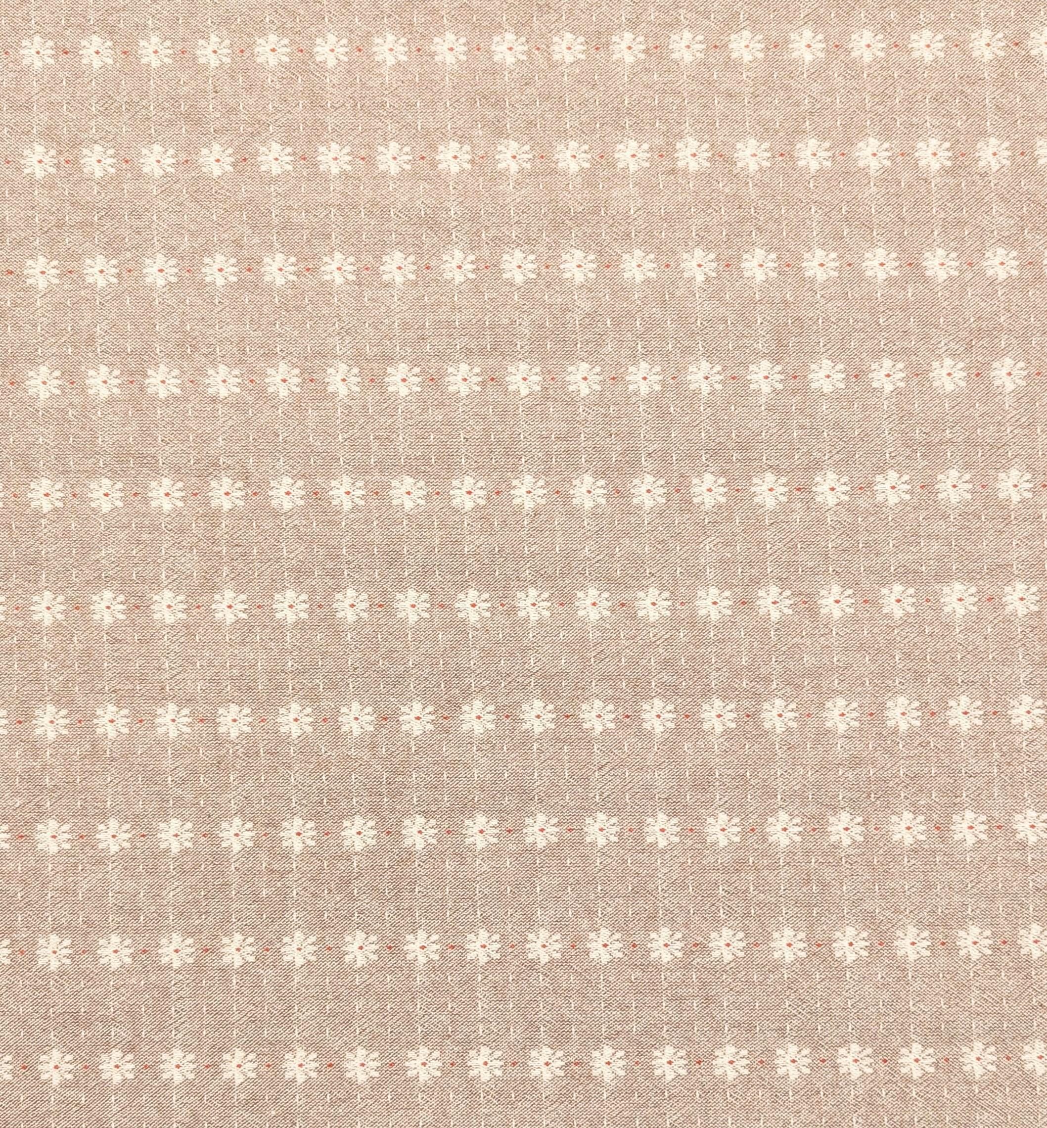 Junko Matsuda yarn dyed Daisy Stripes Japanese cotton fabric Y27-0206 F brown