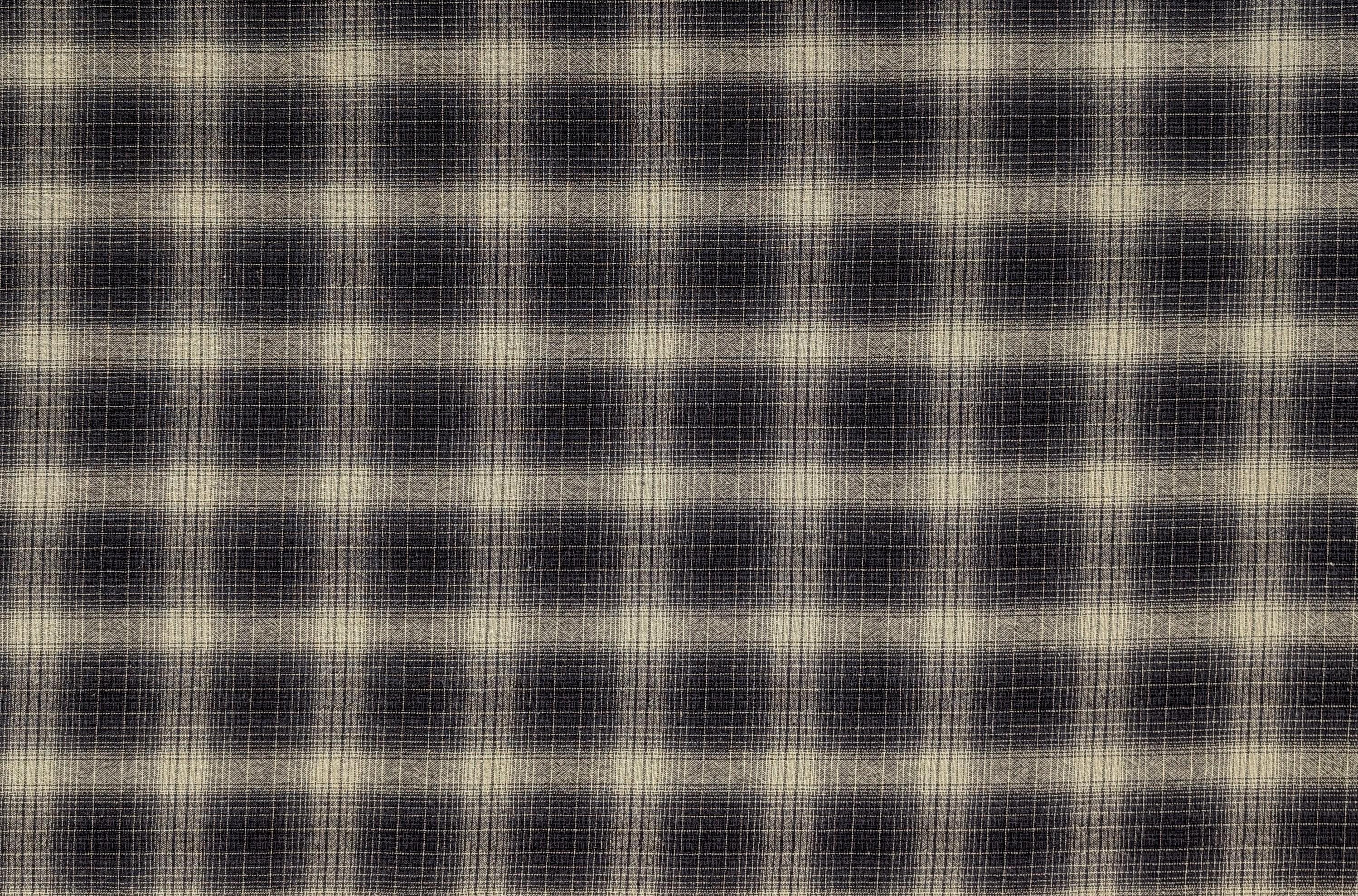 NEW Japanese yarn dyed ombre plaid cotton fabric SY10630S H black & gray