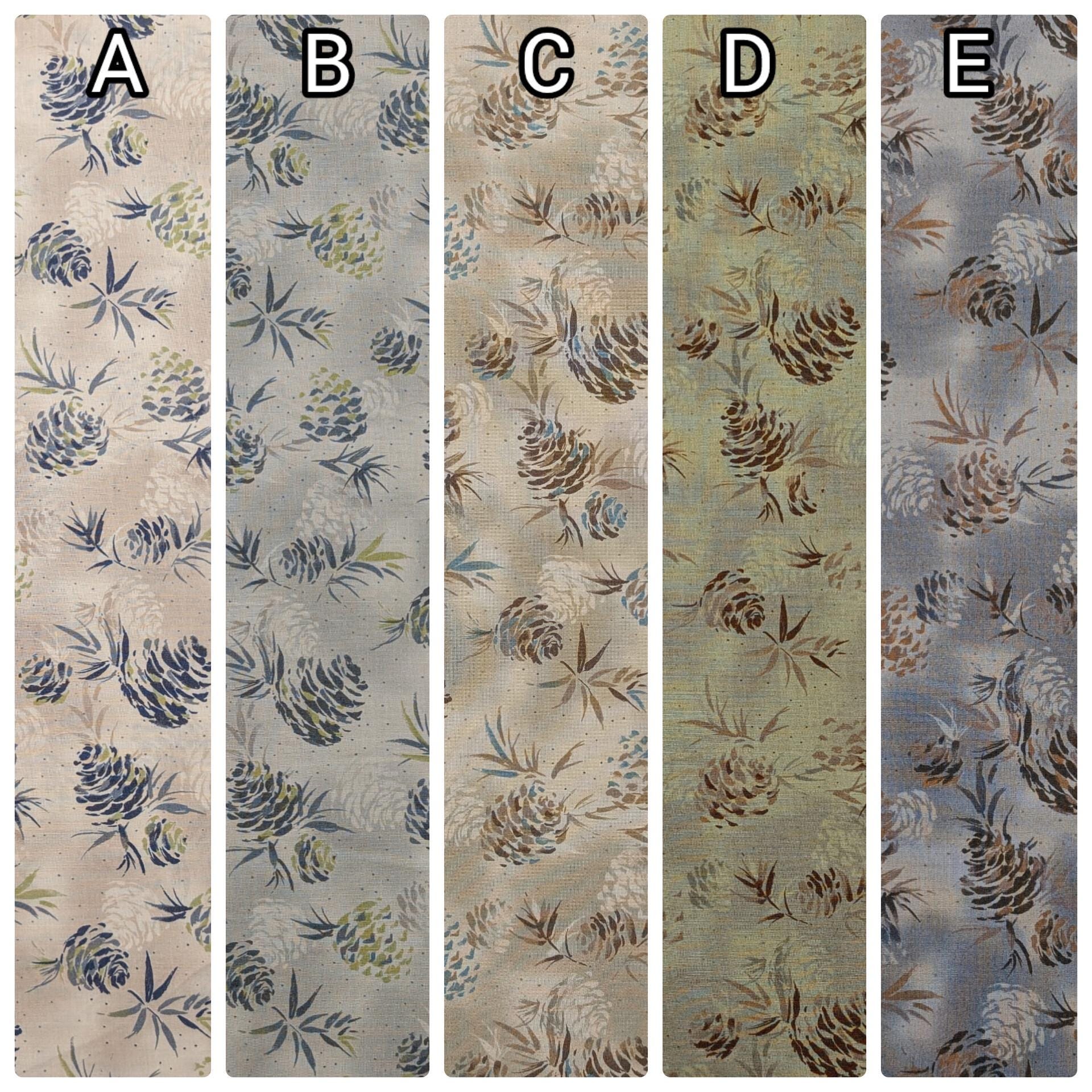 Vancet - Watercolor Pinecones Cotton Taupe - Beige