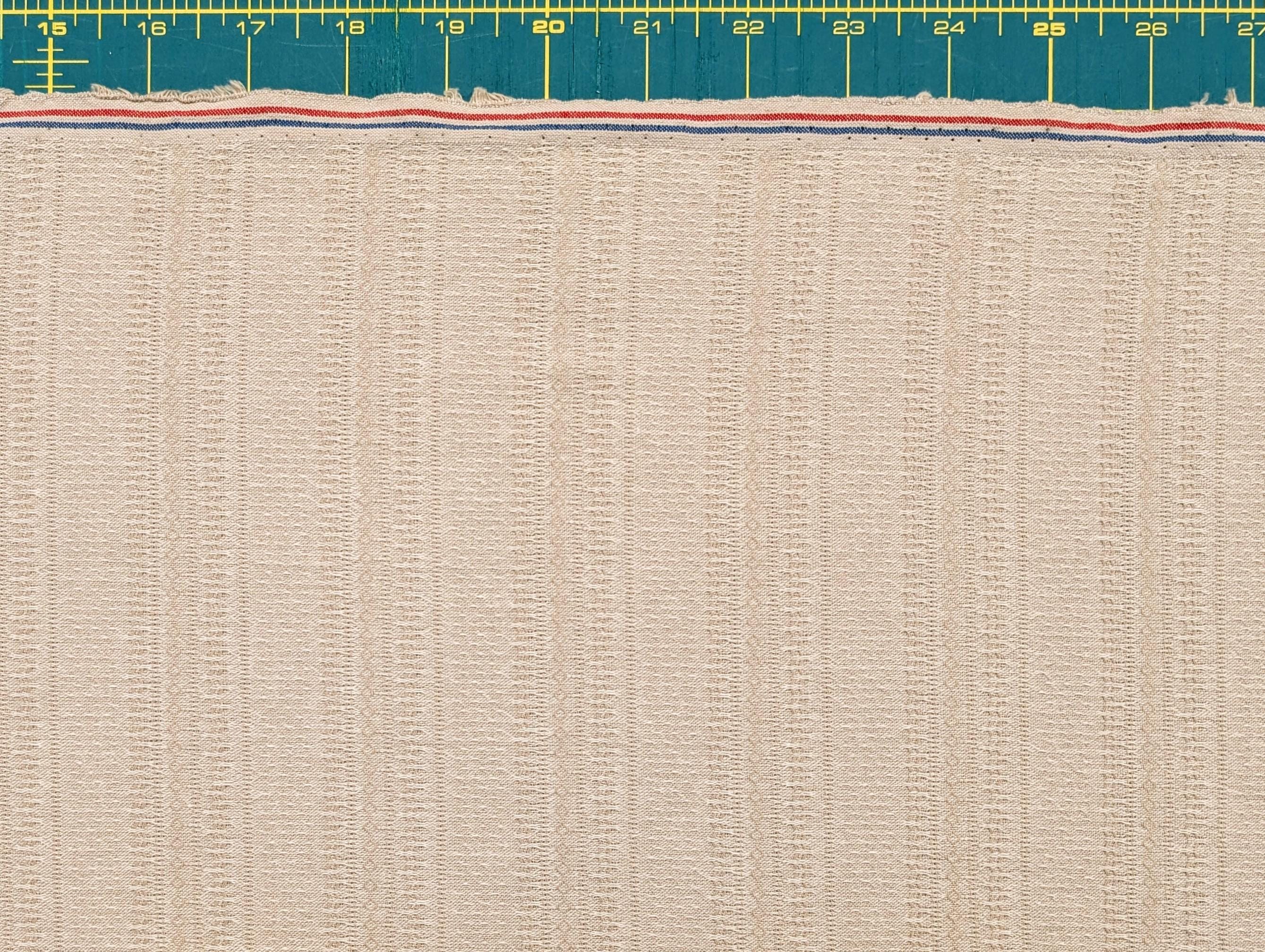 Textile Pantry - Junko Matsuda Yarn Dyed Textured Cotton Fabric - Beige