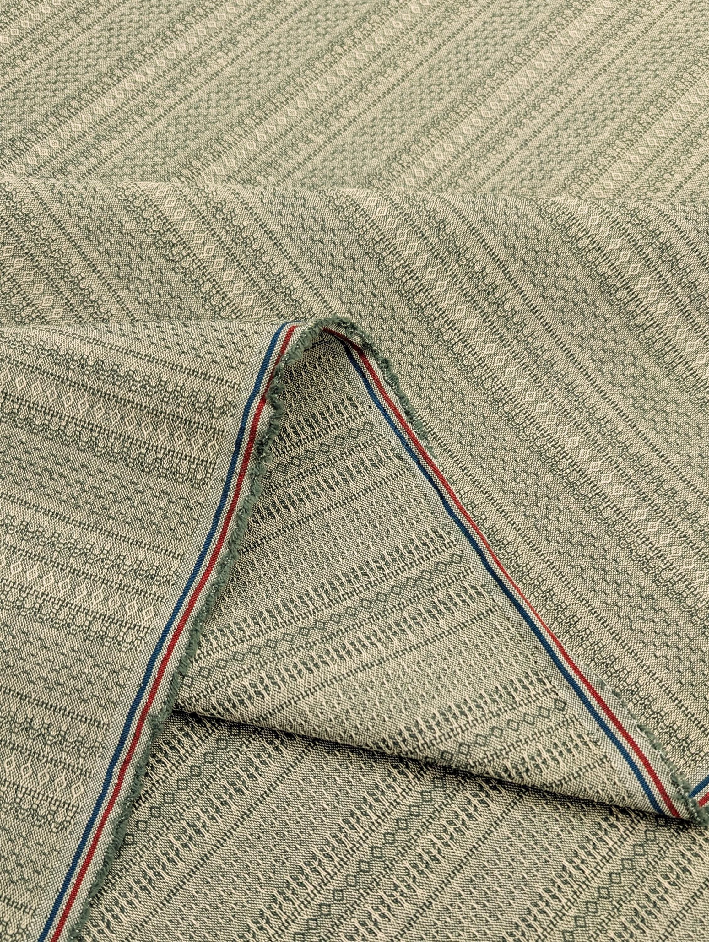 Textile Pantry - Junko Matsuda Yarn Dyed Textured Cotton Fabric - Light Green