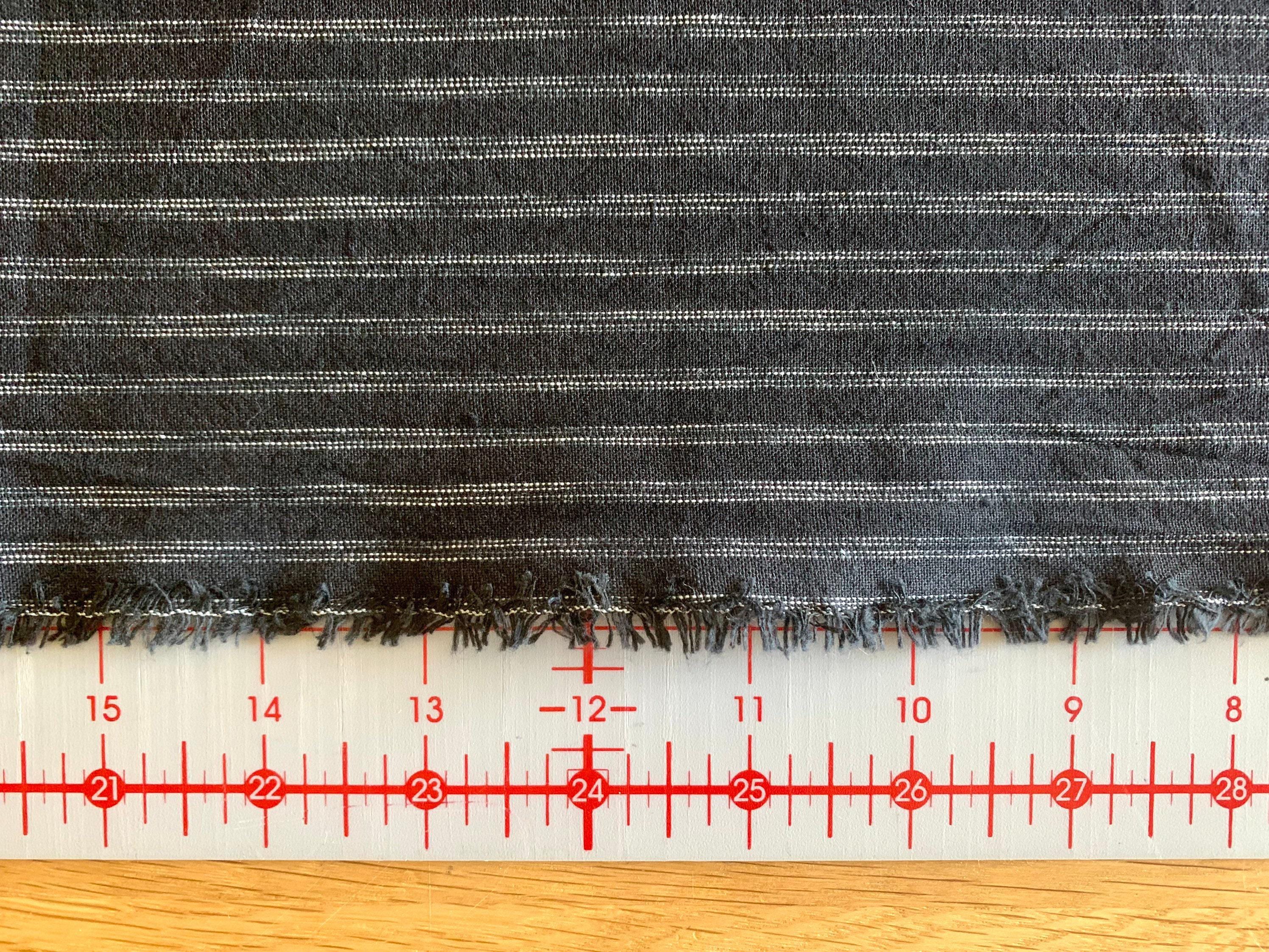 Orimono Imports - Rustic Woven Stripe Cotton - Black White