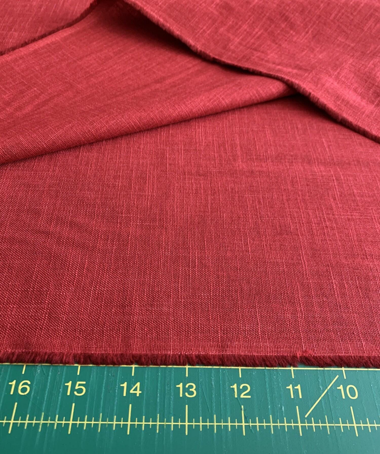 Sevenberry - Heathered Solids Cotton Fabric - Cherry Red