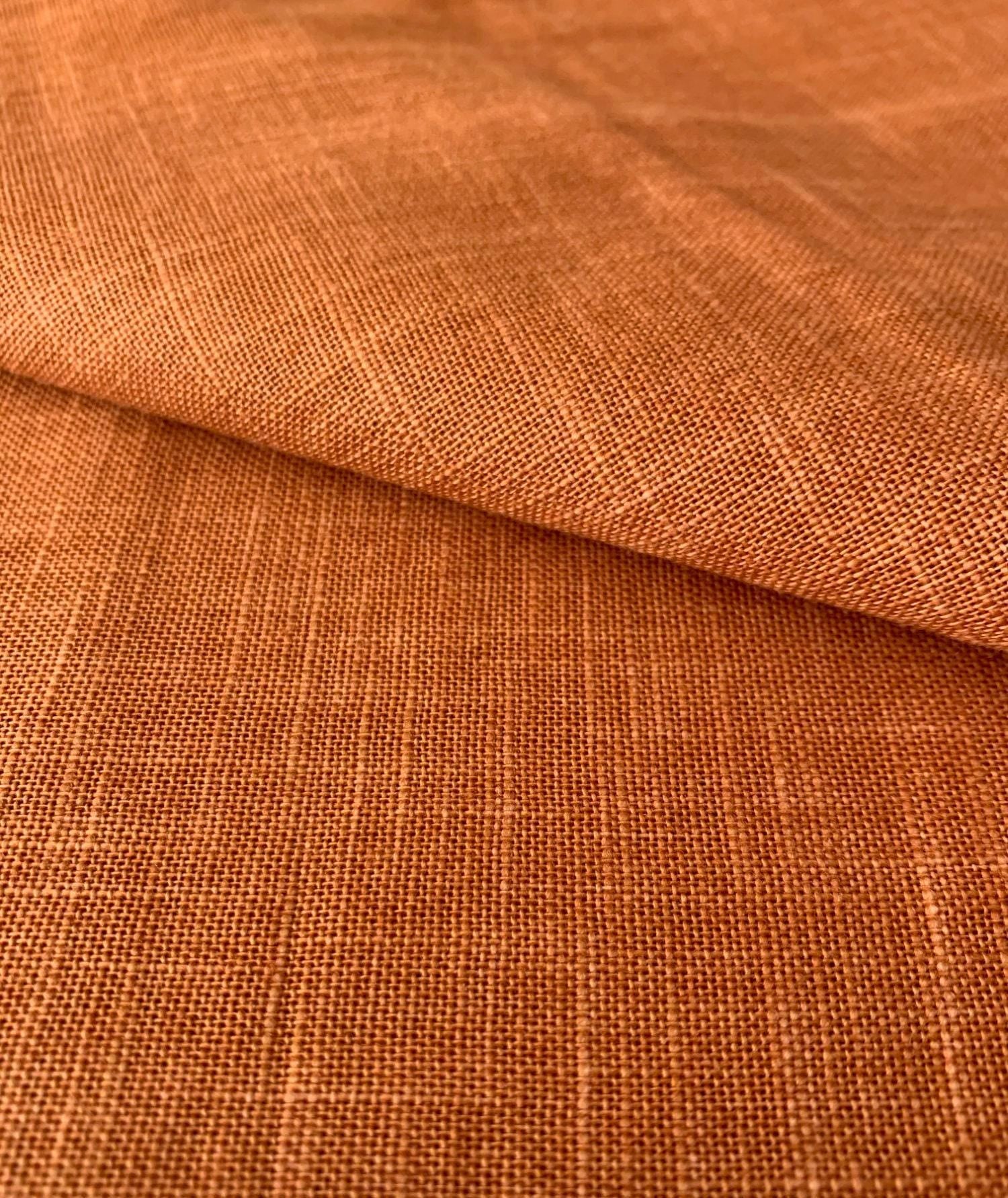 Sevenberry - Heathered Solids Cotton Fabric - Carrot Orange