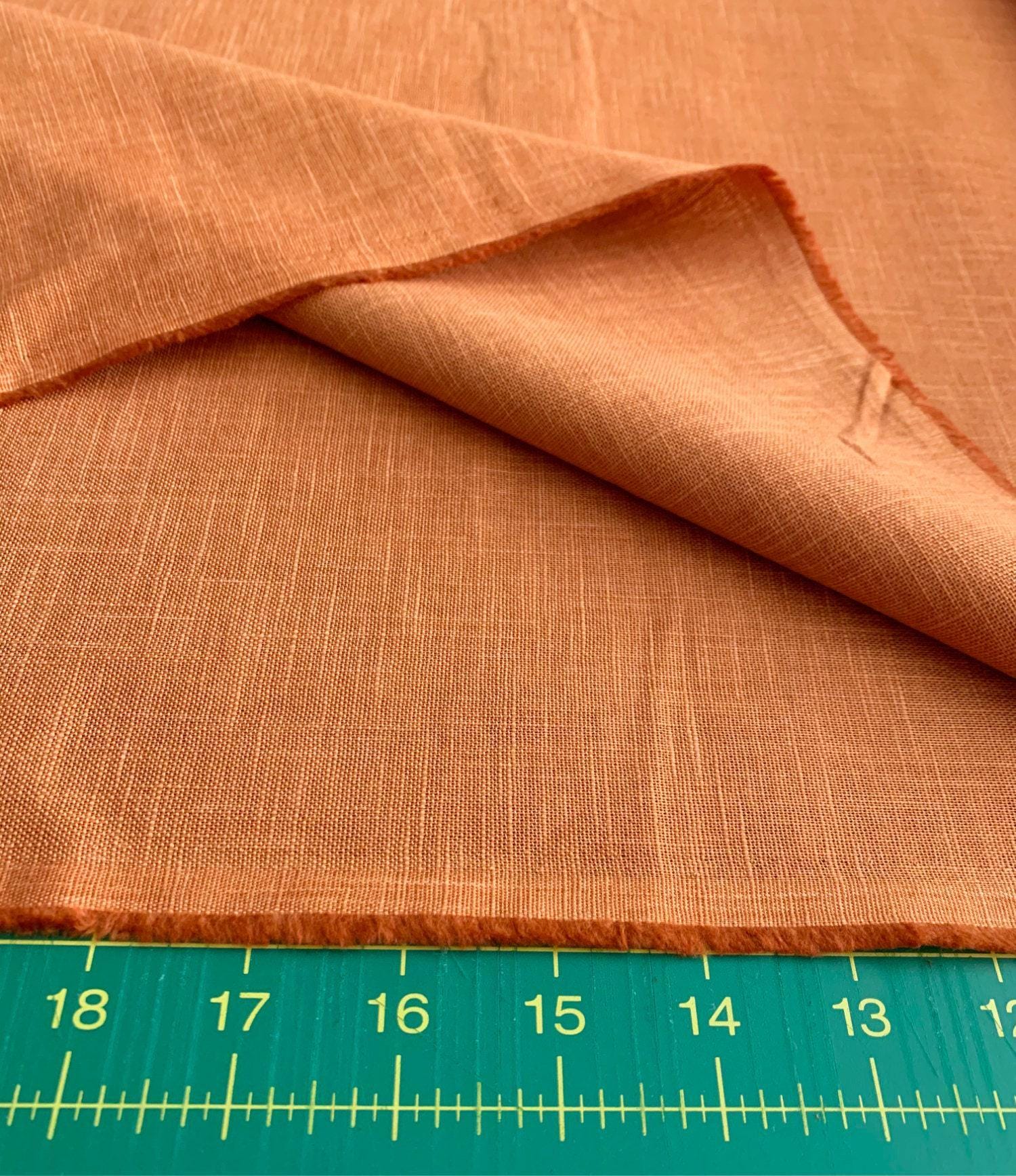 Sevenberry - Heathered Solids Cotton Fabric - Carrot Orange