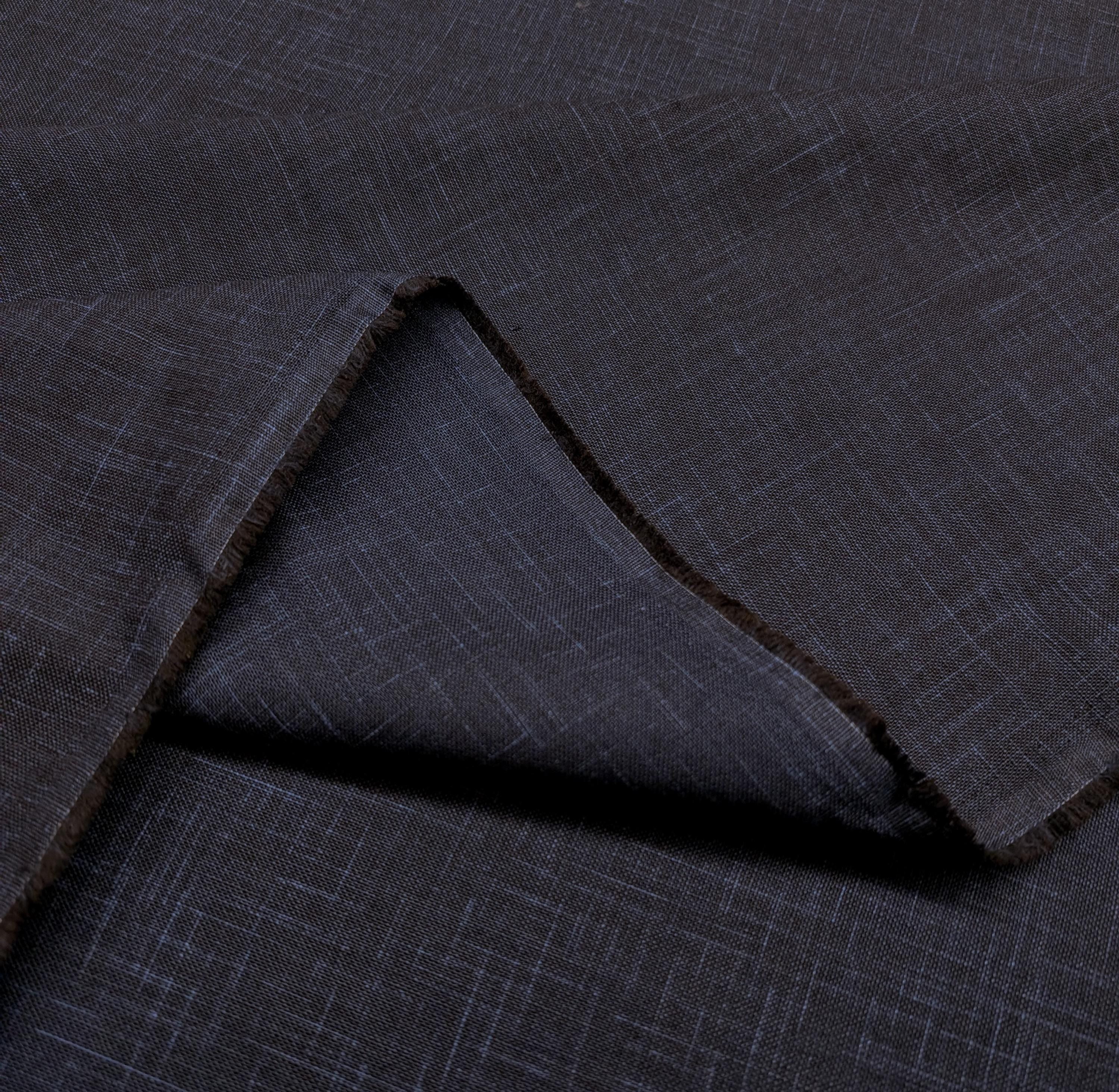 Sevenberry - Heathered Solids Cotton Fabric - Dark Indigo Blue
