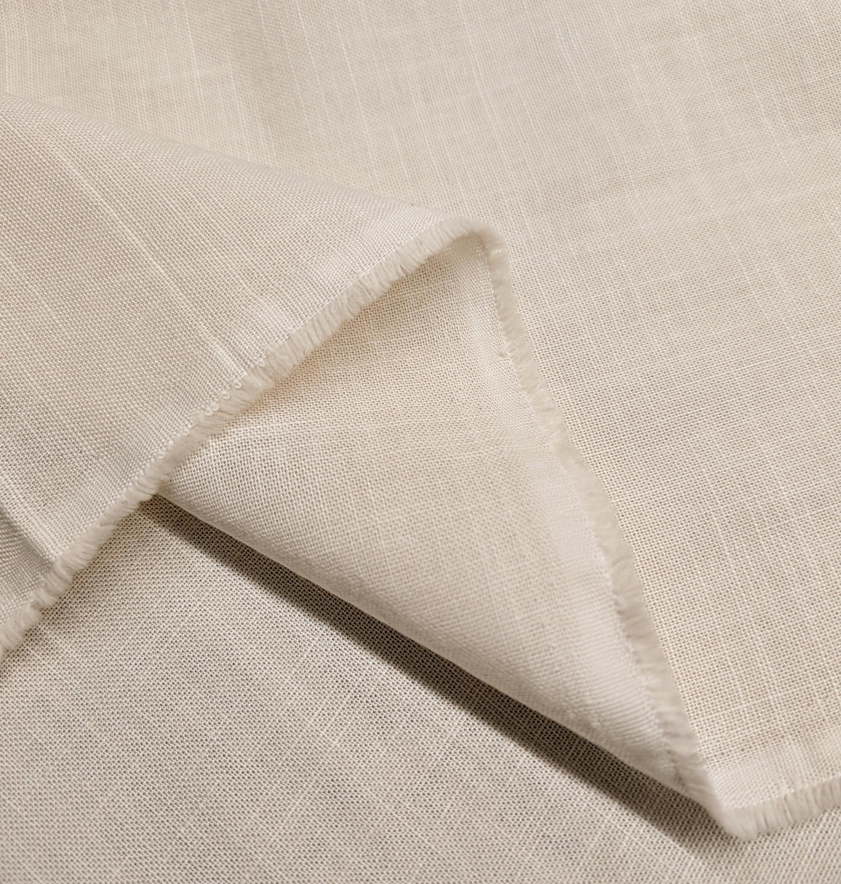 Sevenberry - Heathered Solids Cotton Fabric - Ivory White