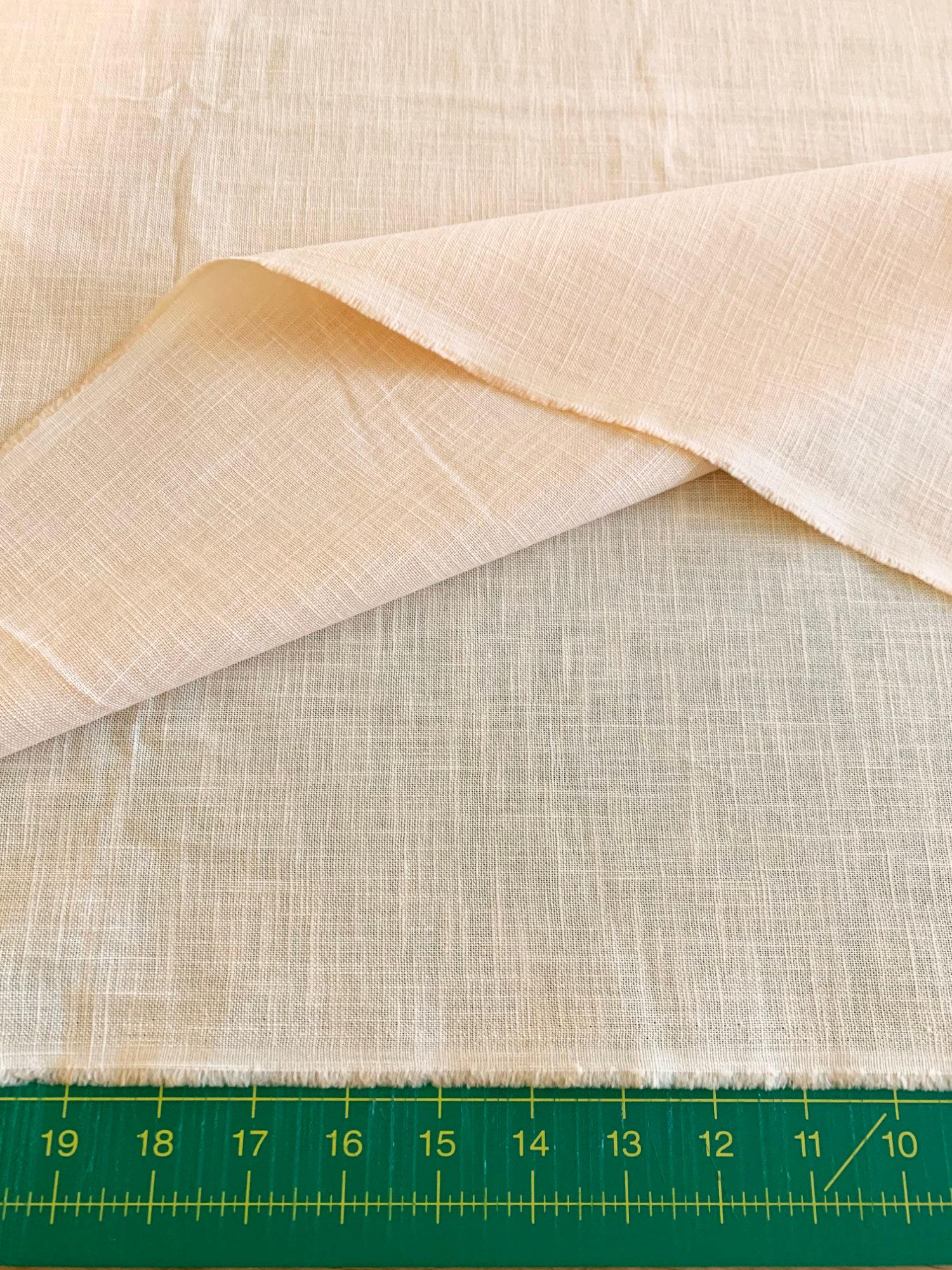 Sevenberry - Heathered Solids Cotton Fabric - White Peach