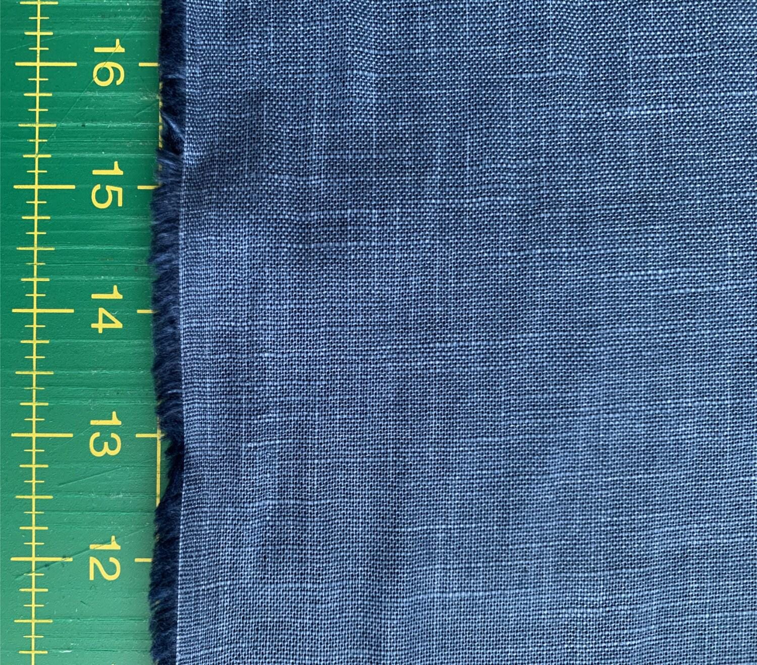 Sevenberry - Heathered Solids Cotton Fabric - Faded Denim Blue
