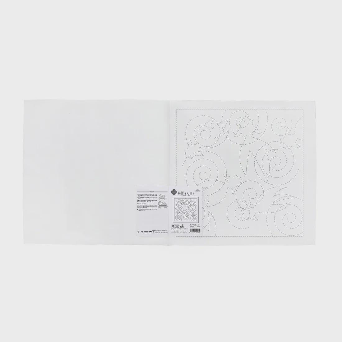 Olympus - Koi Pond Cotton Sashiko Sampler Cloth - White