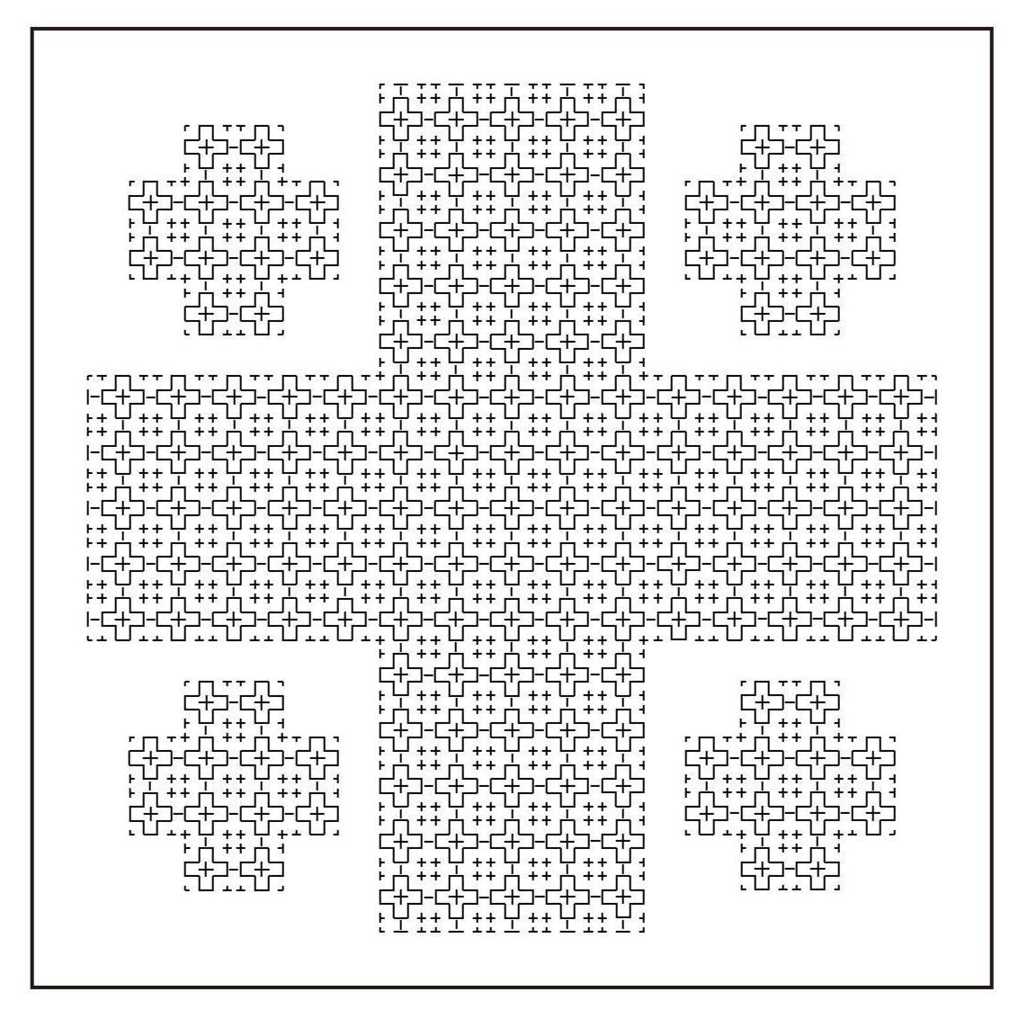 Olympus - Pray Cotton Sashiko Sampler Cloth Ayufish Collection - White