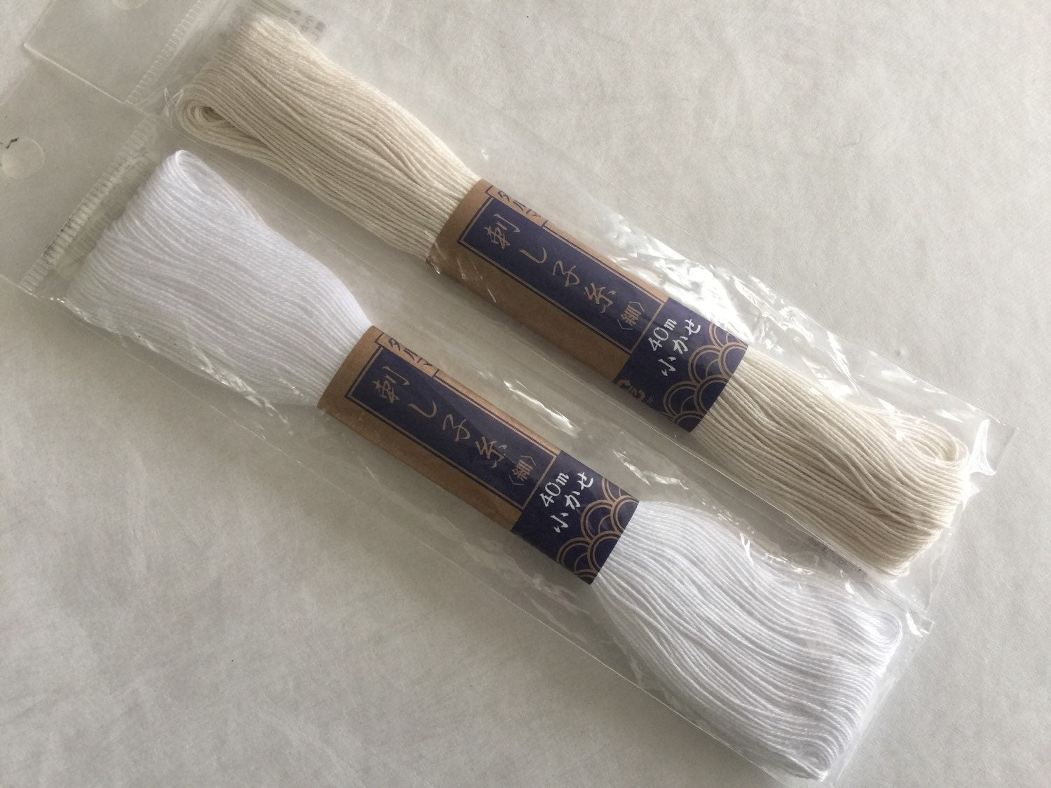 Yokota - Cotton Sashiko Thread 40m Skein - #1 White