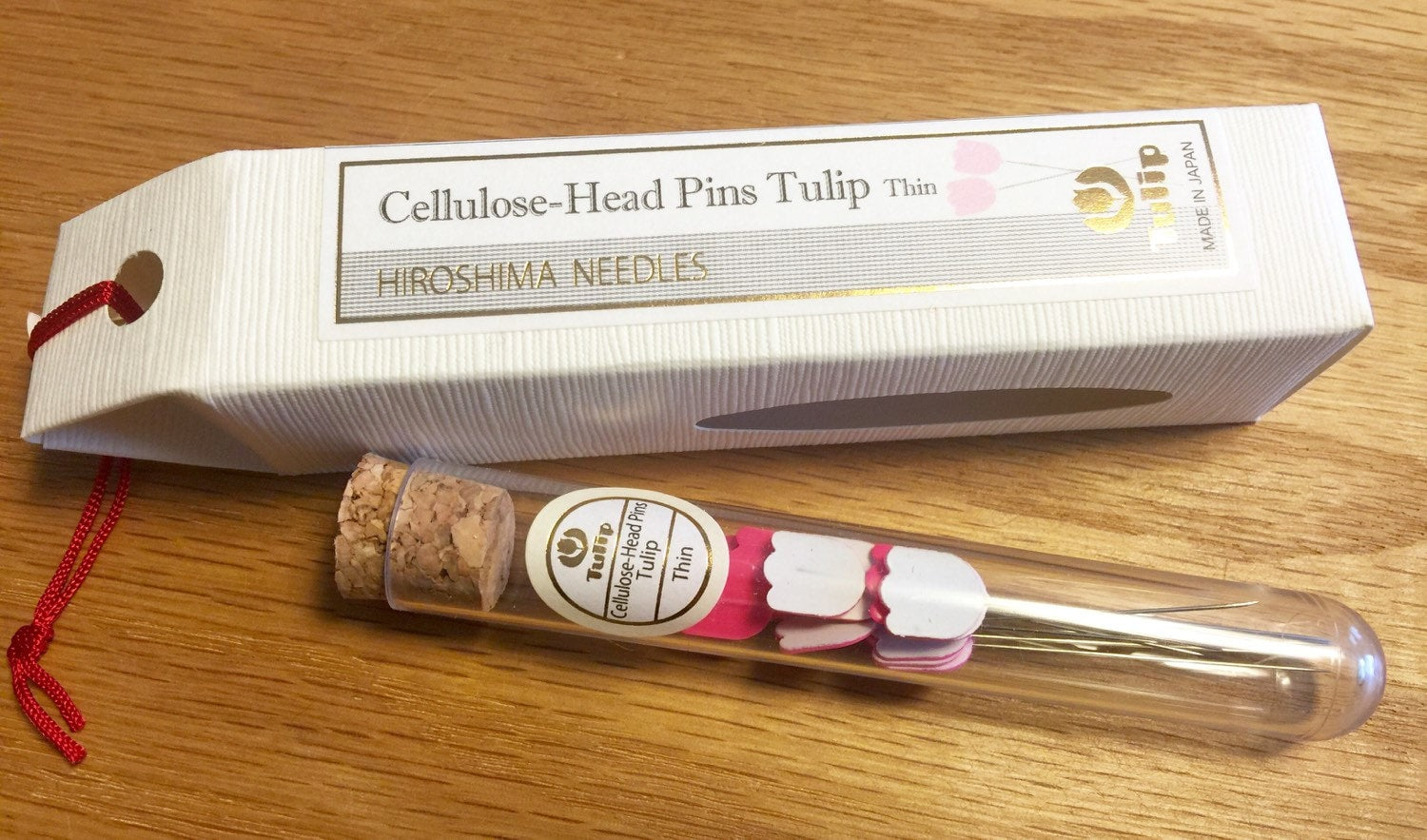 Tulip - Flat Head Thin Pins - Pink