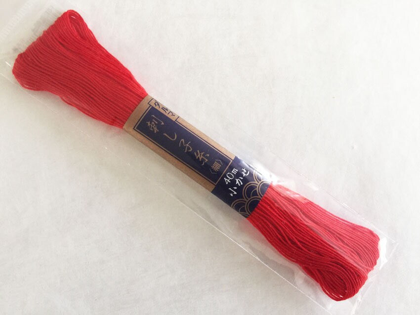 Yokota - Cotton Sashiko Thread 40m Skein - #16 Fire Engine Red