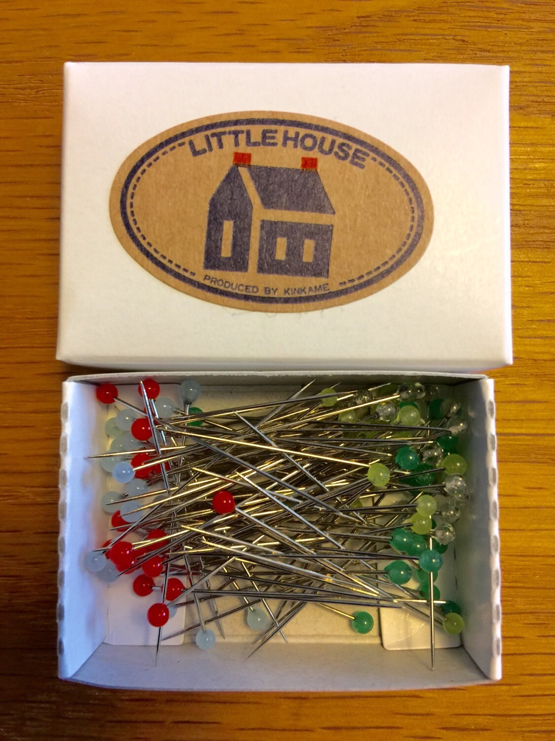 Little House - Dressmaking Pins Glass Head Pins Refill