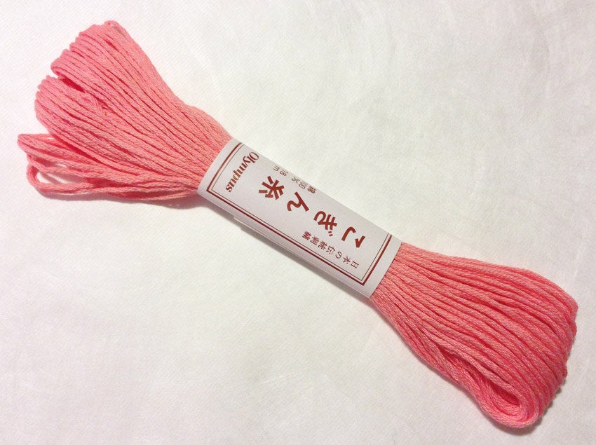Japanese Kogin Thread - Cotton 18m Skein - #142 Pink