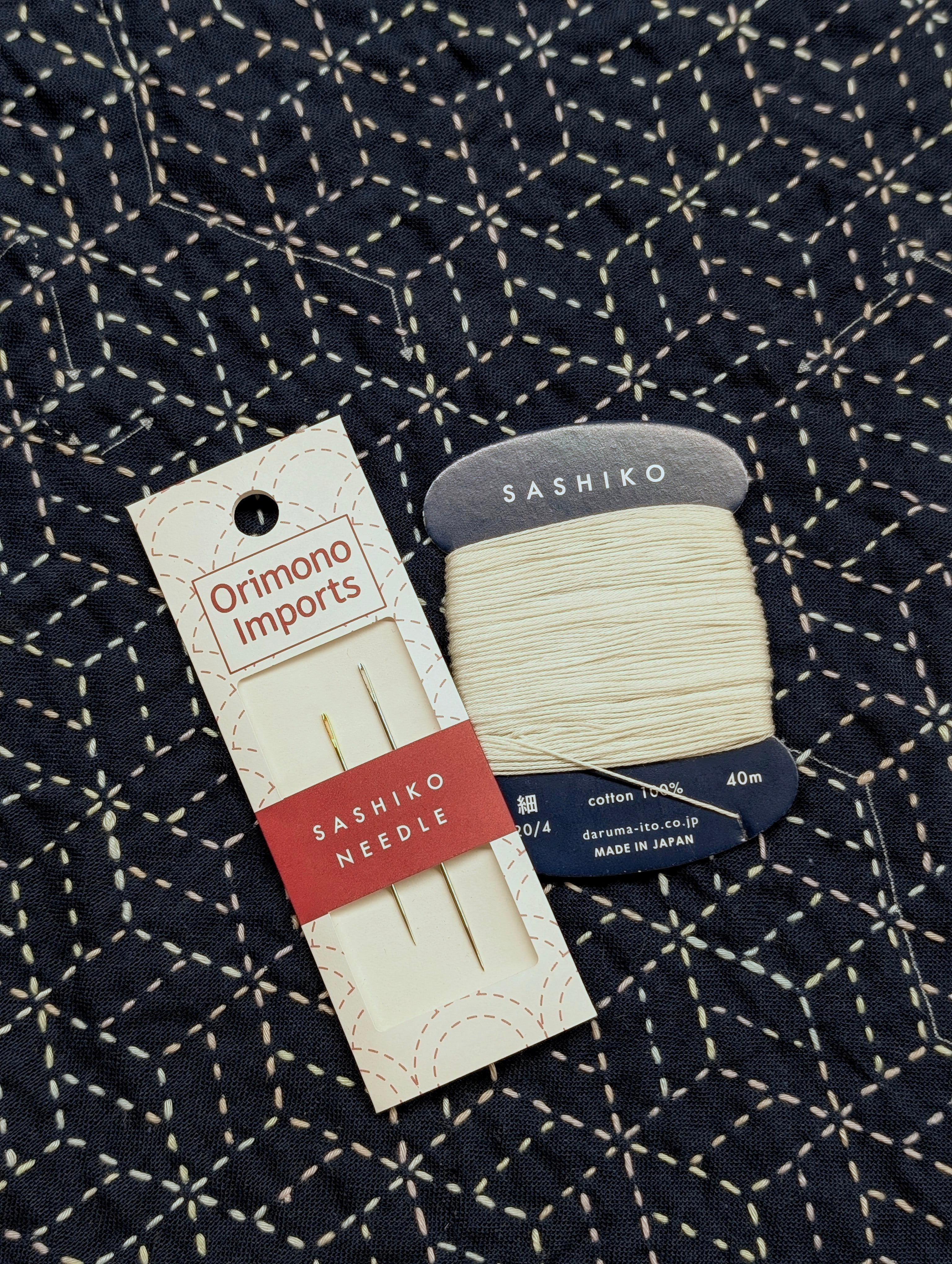 CLASS: Beginner Sashiko-Fukin Sampler (Sunday, April 26th, 2026)