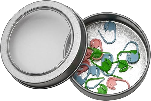 Tulip - "Heart" Stitch Marker Pin Set Amicolle Knitting Accessories - Pink Blue Green