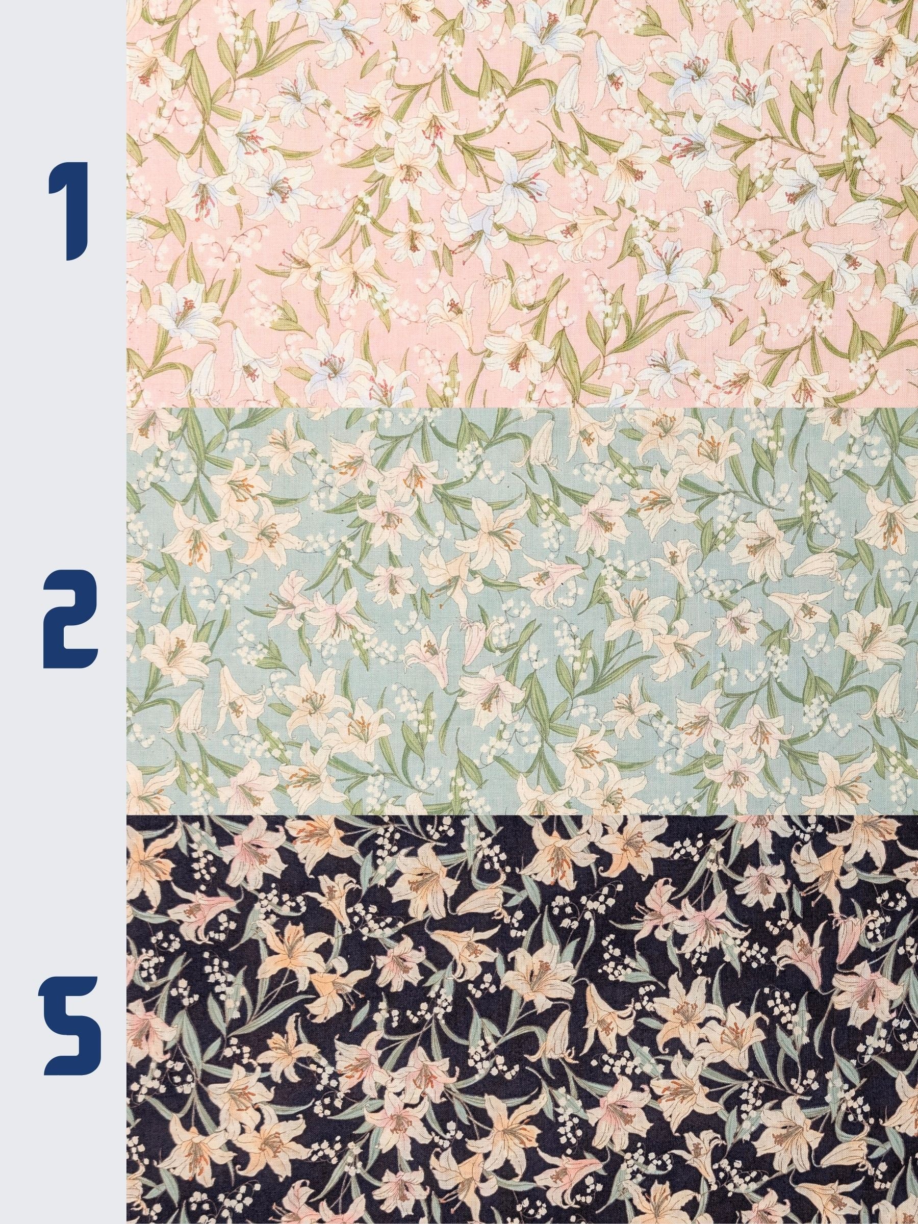 Sevenberry - Flowing Lillies Cotton Shirting Fabric - Pink