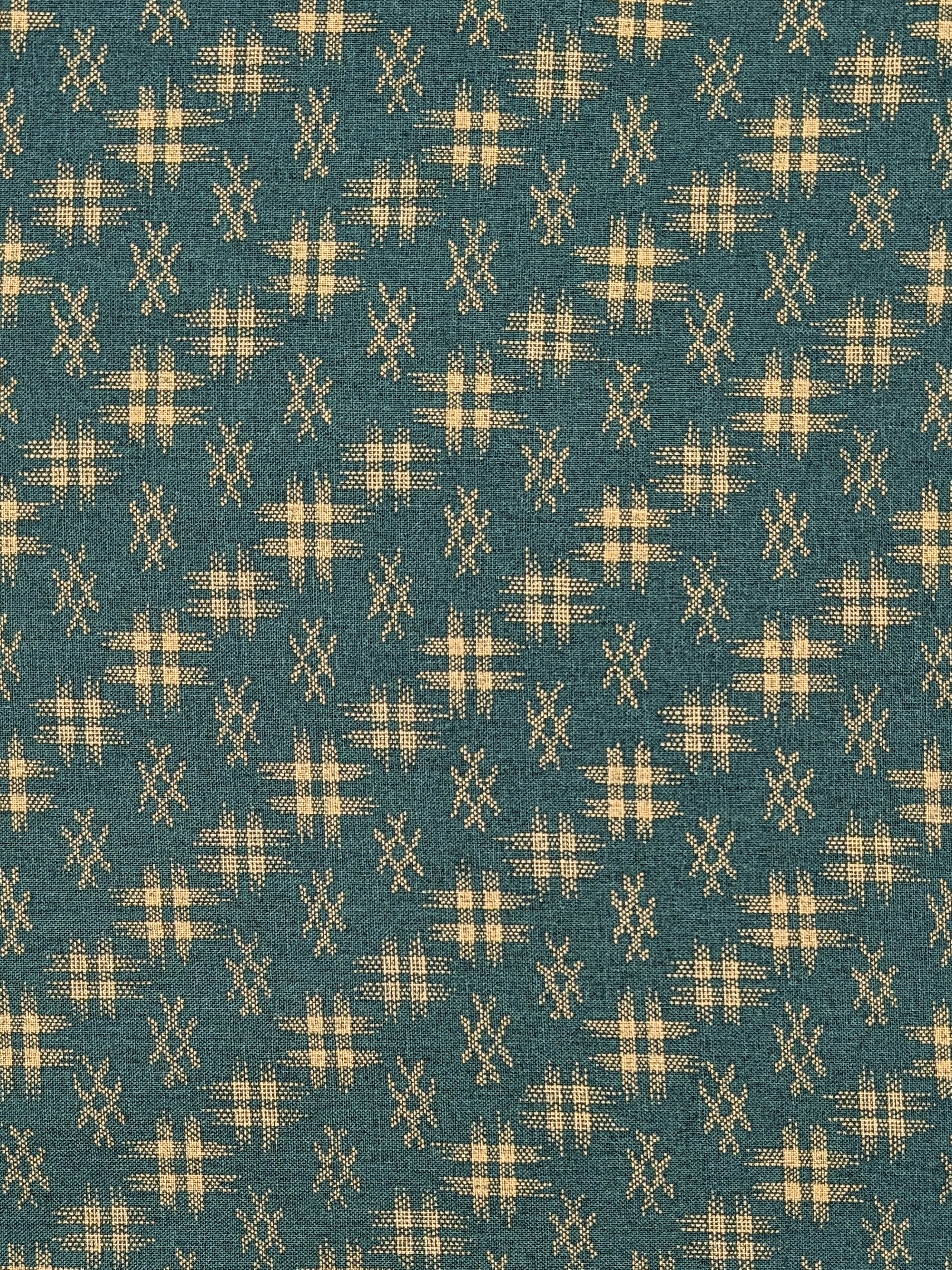 Sevenberry - Water Well (Hashtag Design) Cotton Sheeting Fabric - Teal