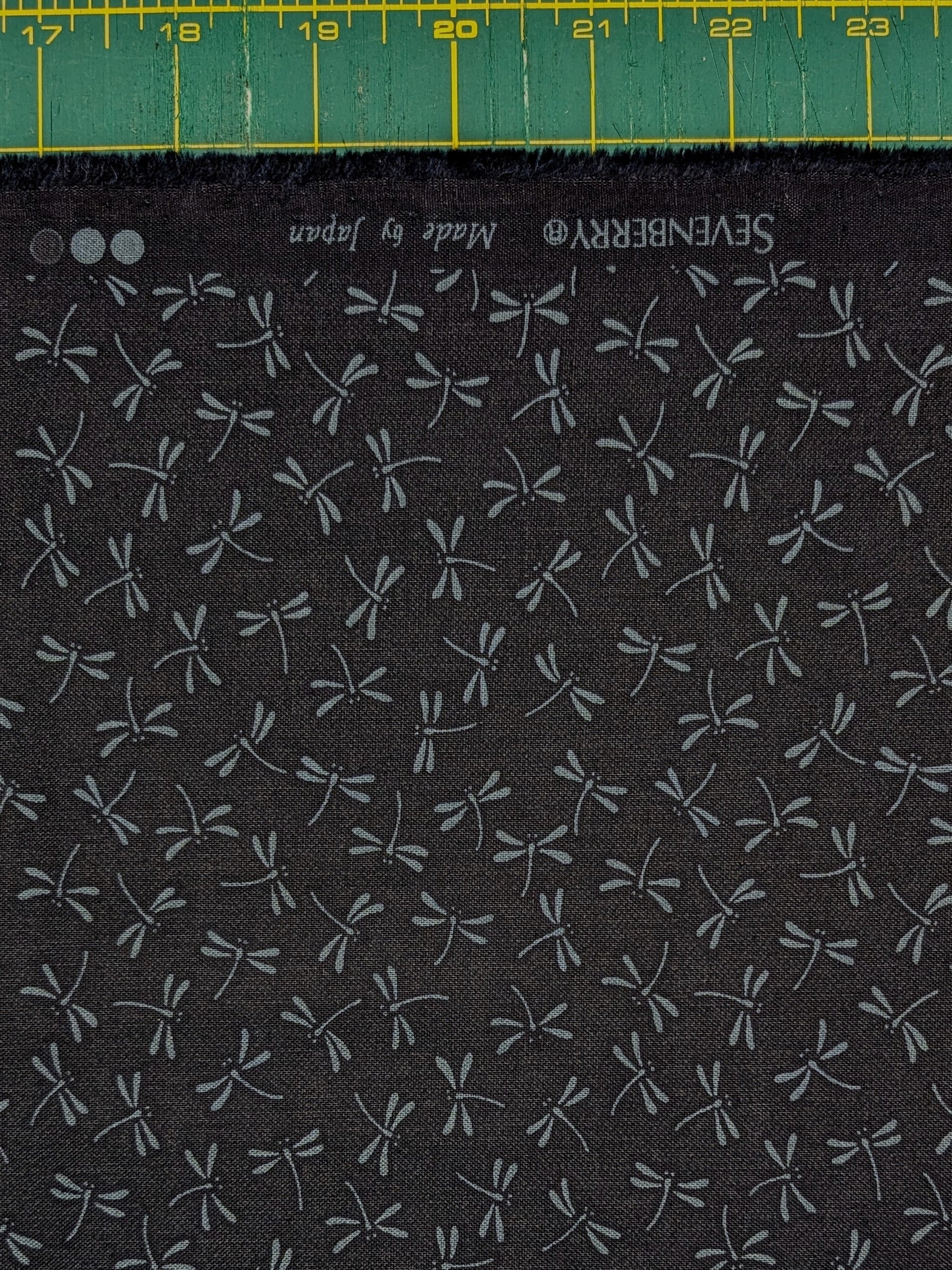 Sevenberry - Dragonflies Cotton Sheeting Fabric - Dark Blue