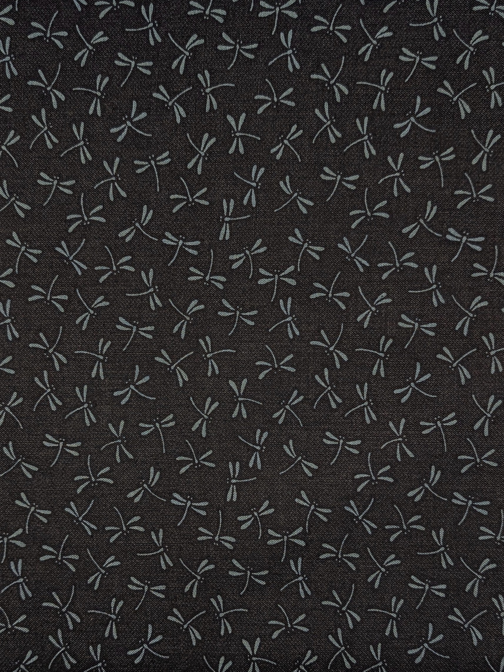 Sevenberry - Dragonflies Cotton Sheeting Fabric - Dark Blue