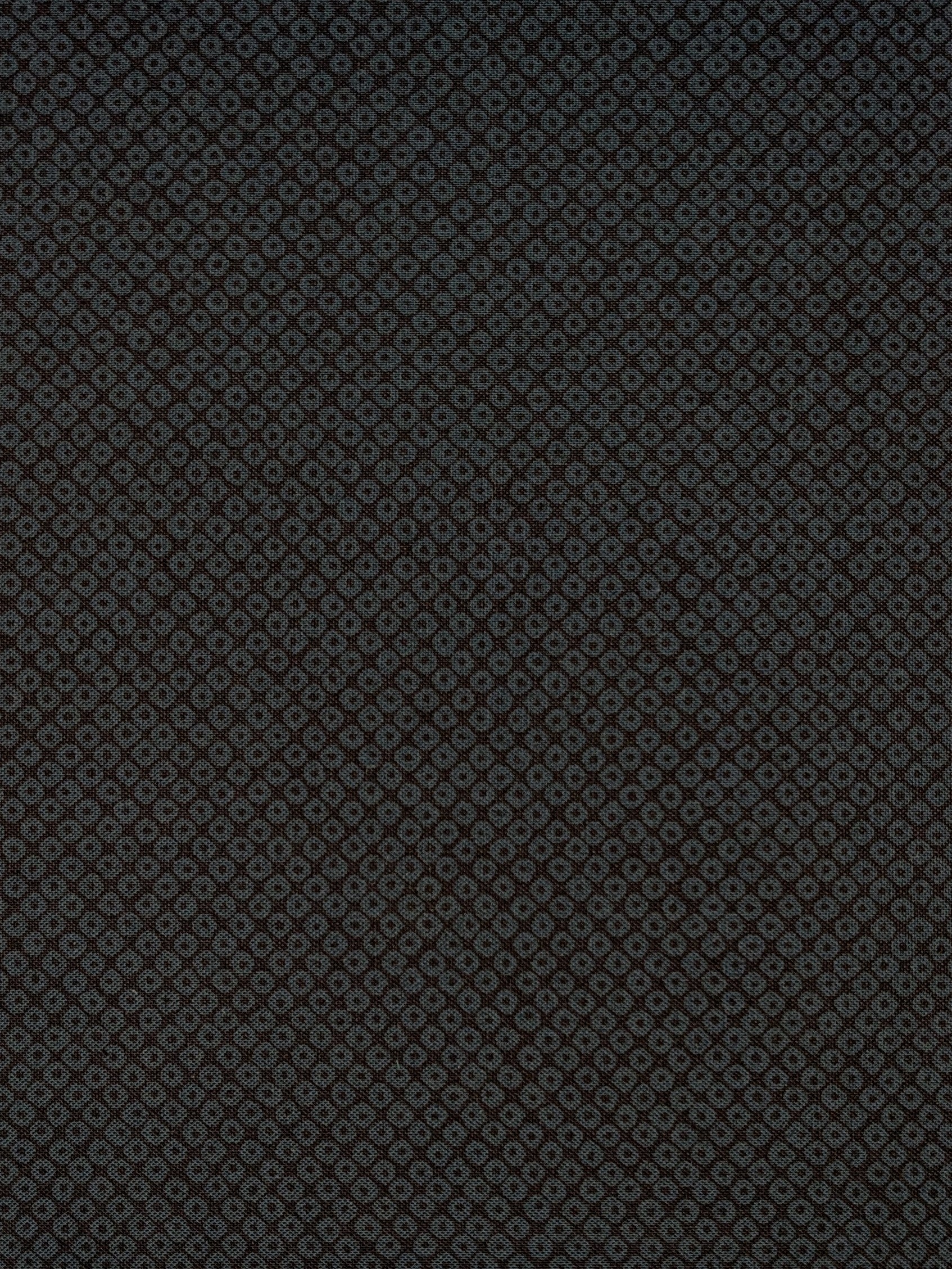 Sevenberry - Kanoko Dots Cotton Fabric - Dark Blue and Black